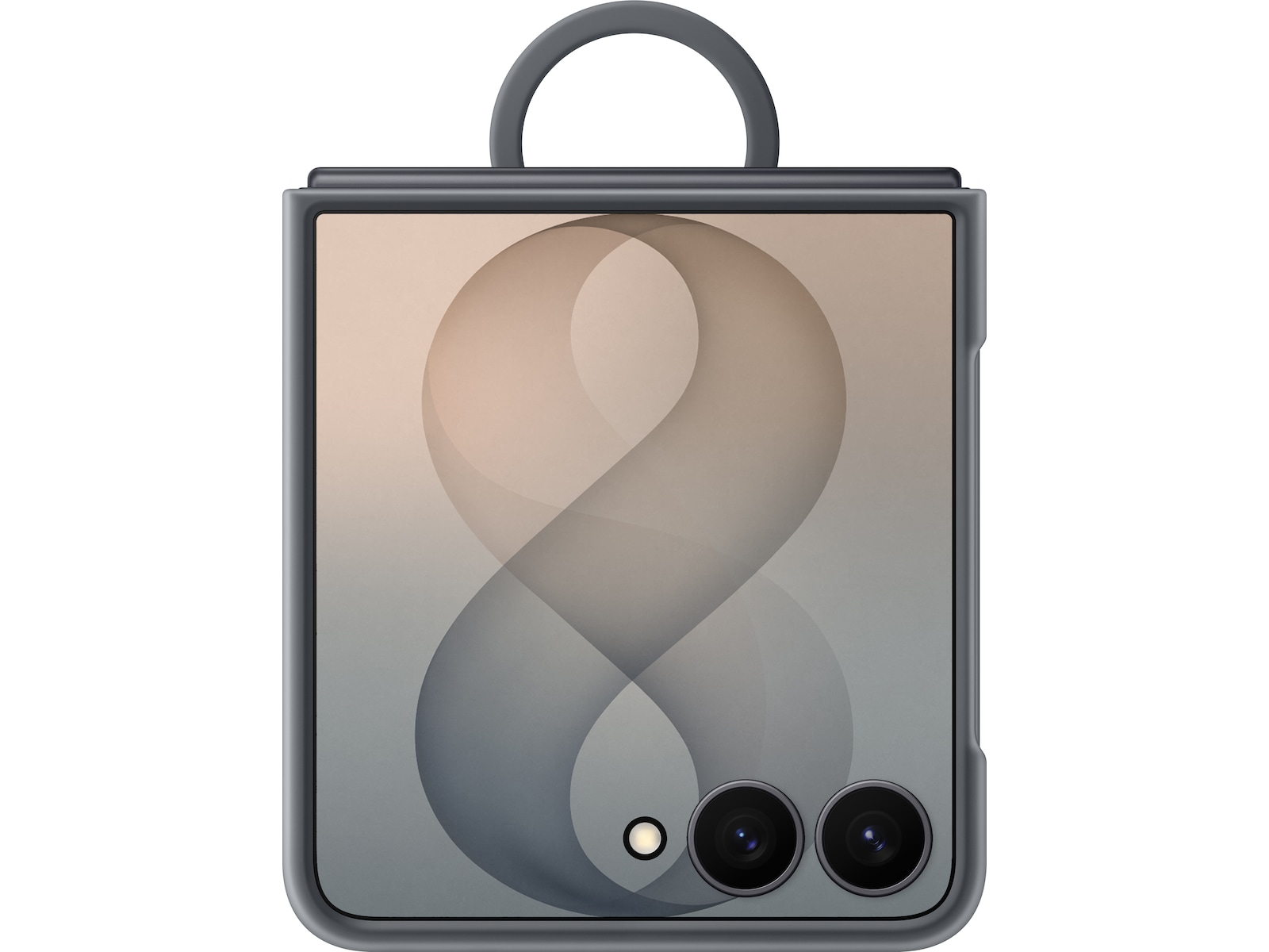 Samsung Galaxy Z Flip8 Ring Magnet Silikondeksel (graphite) Mobildeksel