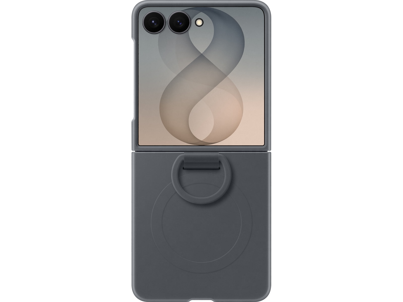 Samsung Galaxy Z Flip8 Ring Magnet Silikondeksel (graphite) Mobildeksel