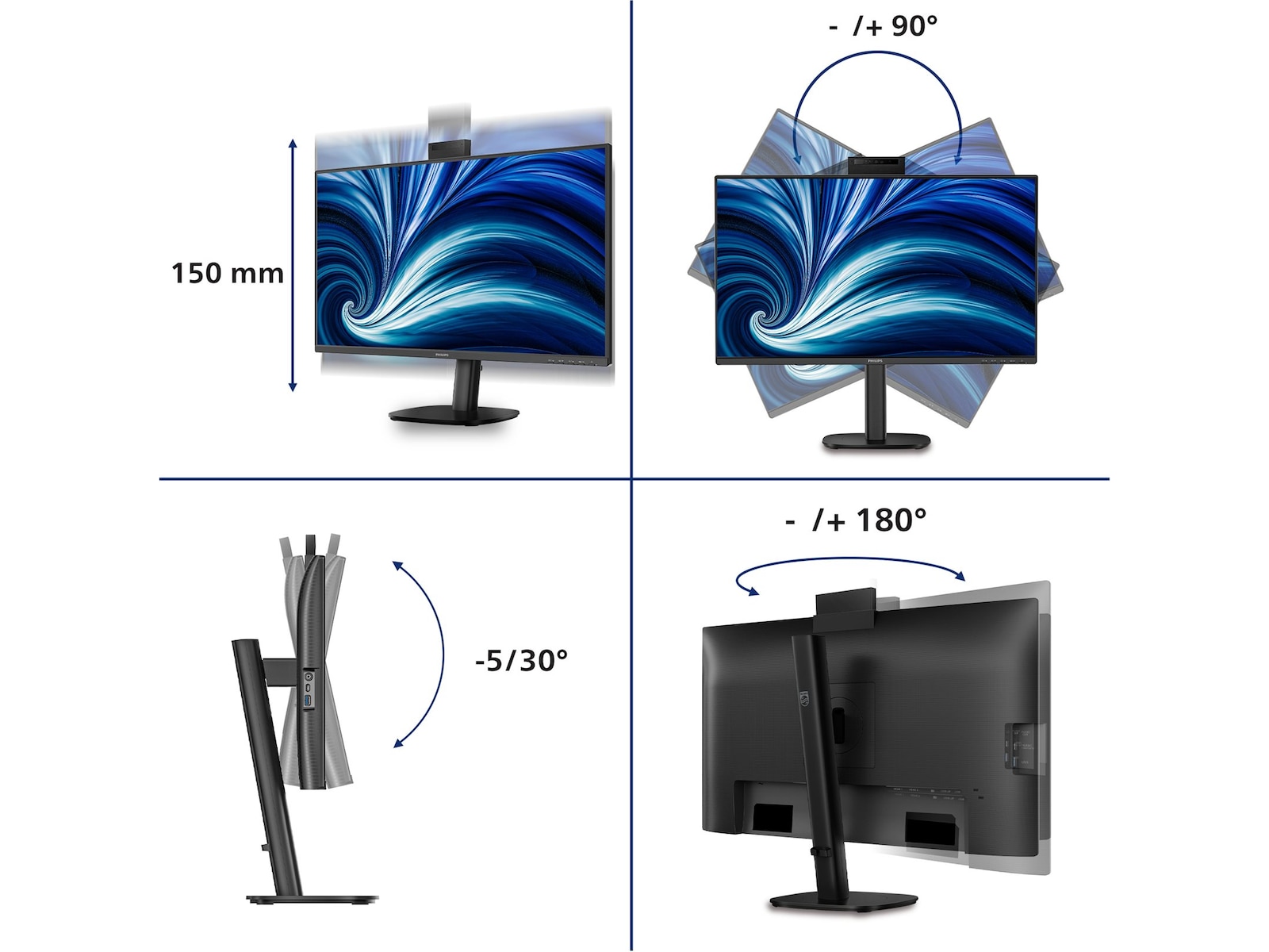 Philips 27" skjerm 272B2N3500JH/00 Skjermer