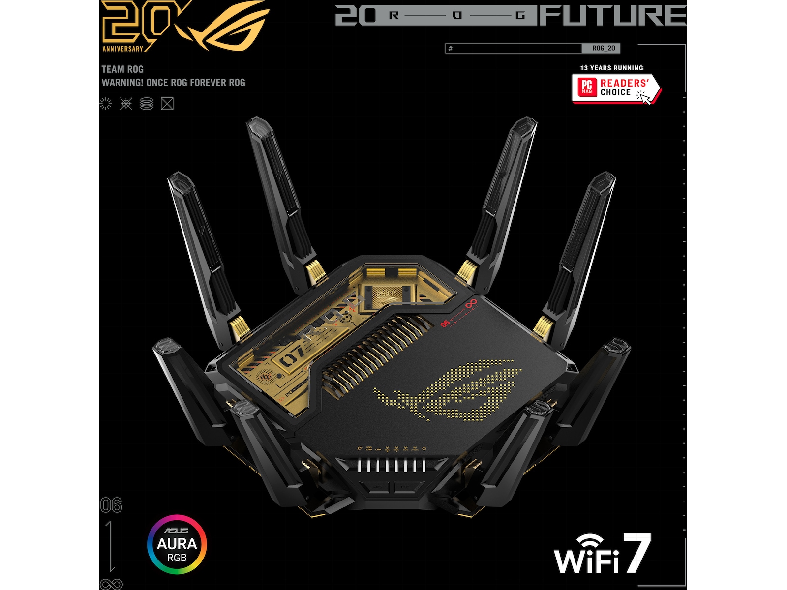 ASUS ROG Rapture GT-BE98 Edition 20 Routere