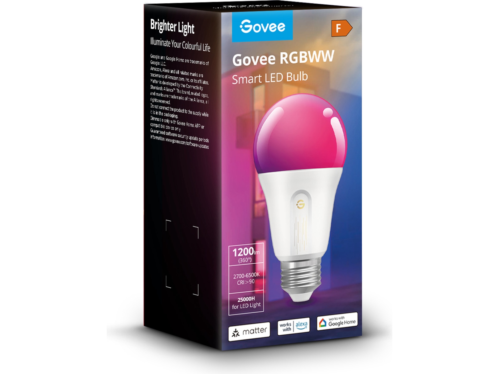 Govee H60093C1 WIFI & Bluetooth Smart Lyspære 1200lm Lyspærer & LED-pærer