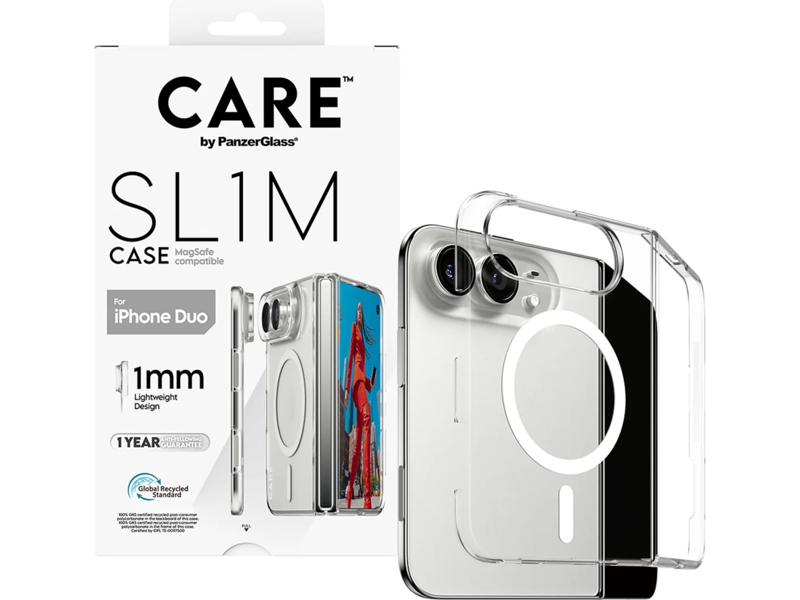 PanzerGlass CARE iPhone Duo SL1M Deksel (gjennomsiktig) Mobildeksel