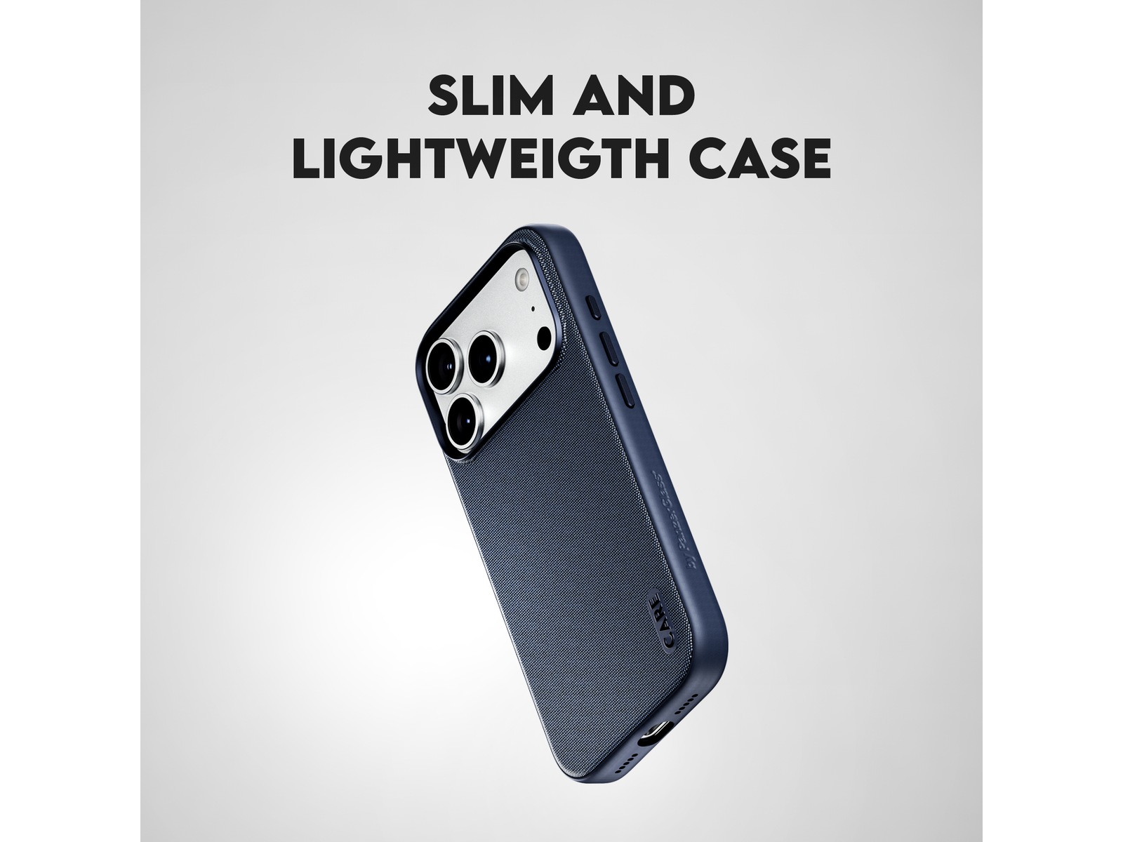 PanzerGlass CARE iPhone 17 Pro Max / 18 Pro Max Fusion Fabric deksel (blå) Mobildeksel