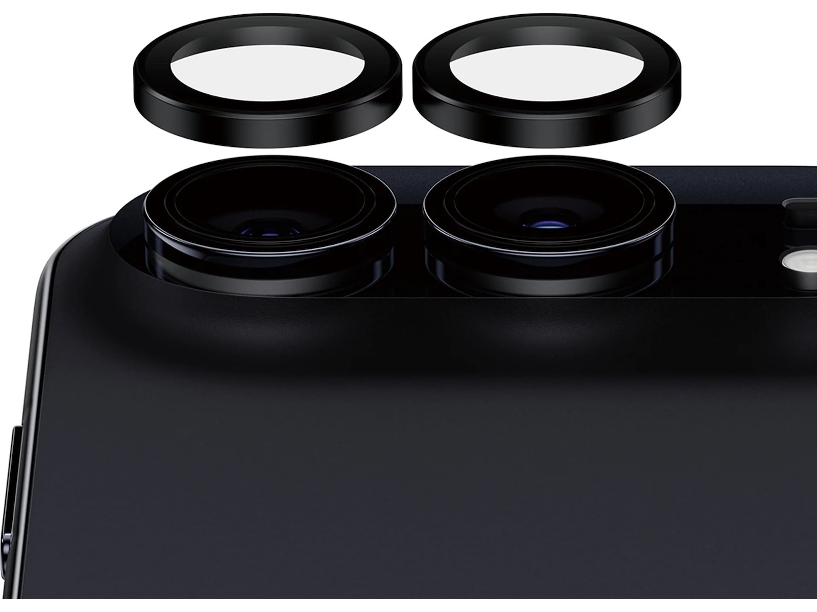 PanzerGlass Hoops Ceramic Linsebeskytter iPhone Duo (sort) Skjermbeskytter