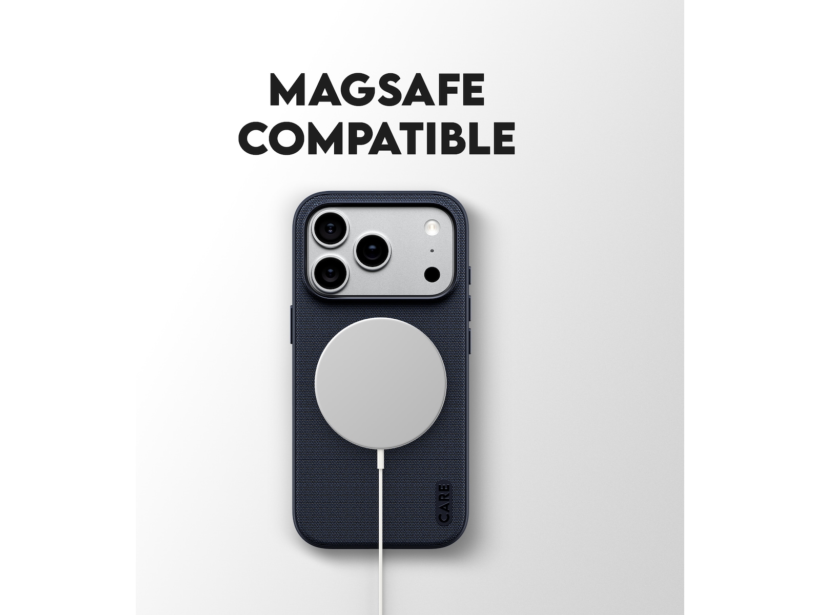 PanzerGlass CARE iPhone 17 Pro/18 Pro Fusion Fabric deksel (blå) Mobildeksel