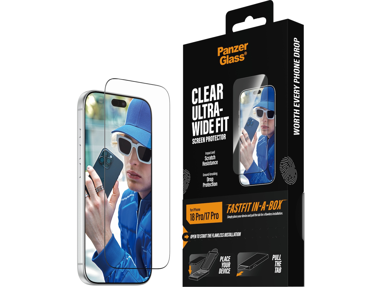PanzerGlass iPhone 17 Pro / 18 Pro Skjermbeskytter Skjermbeskytter