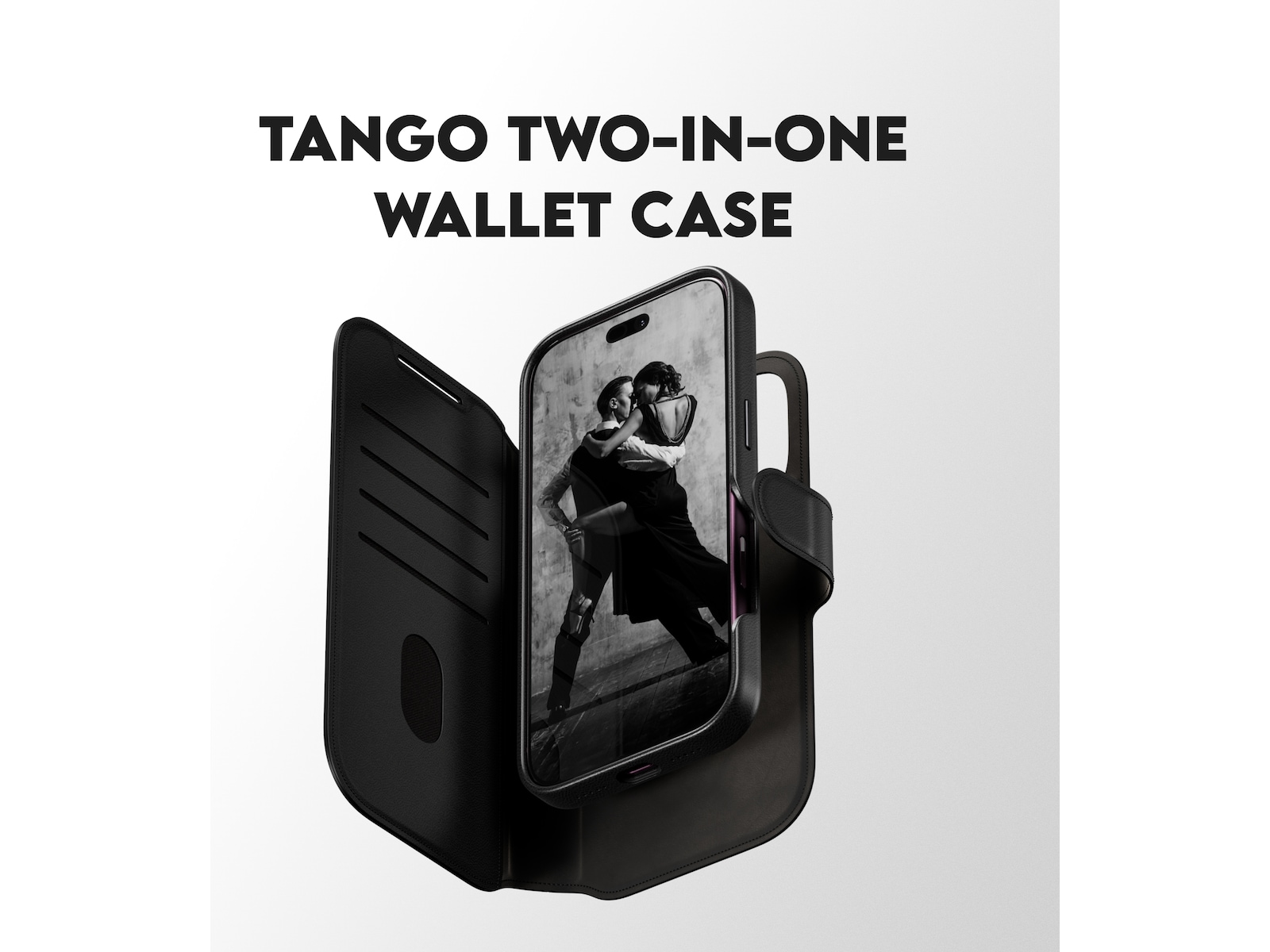 PanzerGlass CARE Tango 2-i-1 Lommebokdeksel iPhone 17 Pro/18 Pro (sort) Mobildeksel