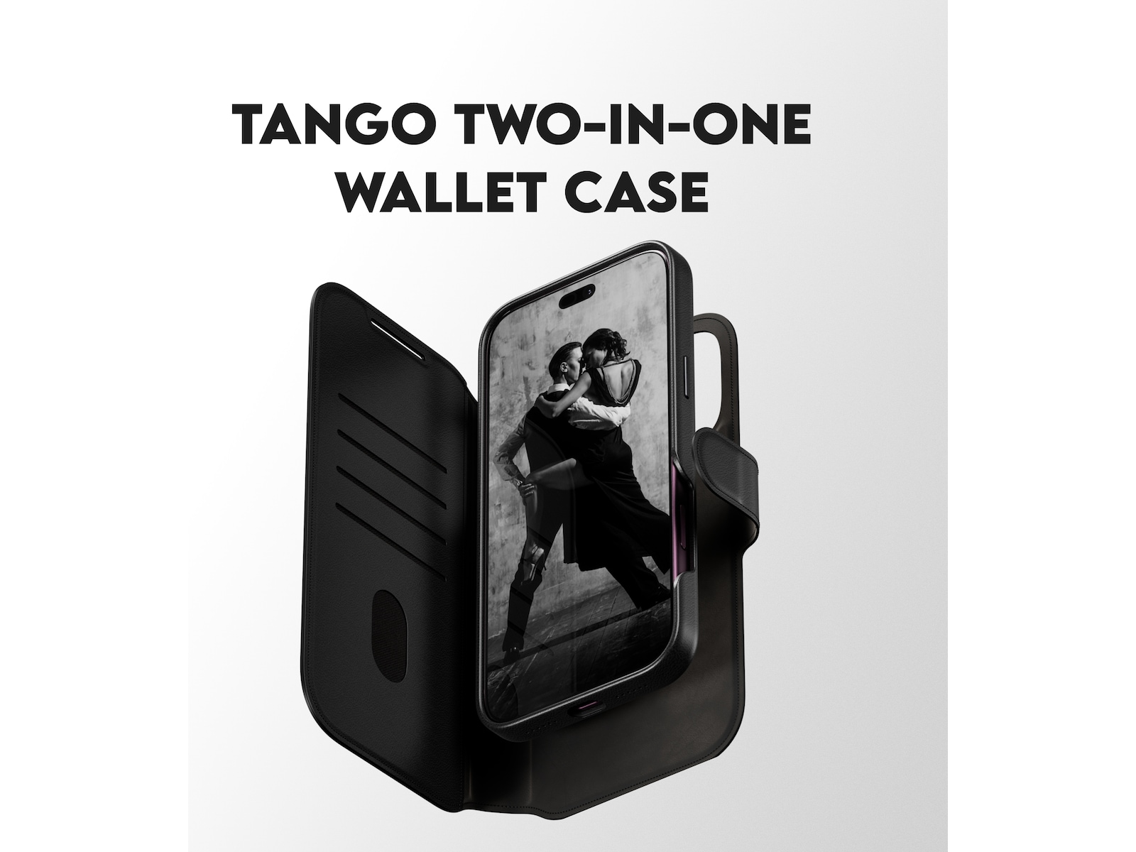 PanzerGlass CARE iPhone 17 Pro Max/18 Pro Max Tango 2-i-1 Lommebokdeksel (sort) Mobildeksel