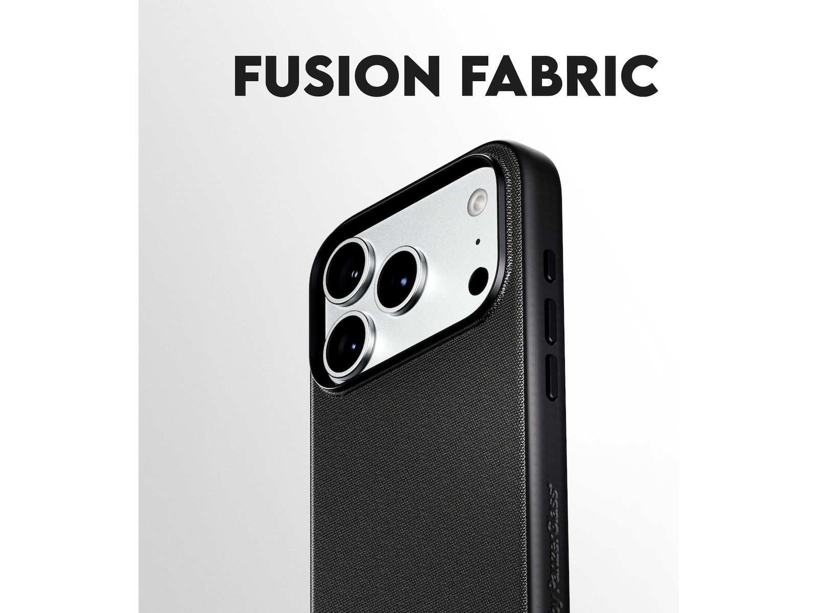 PanzerGlass CARE iPhone 17 Pro/18 Pro Fusion Fabric deksel (sort) Mobildeksel