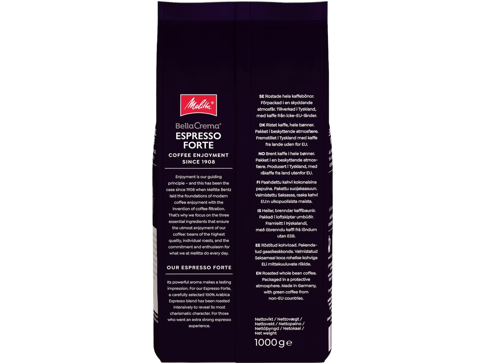Melitta Bella Crema Espresso Forte 1kg 