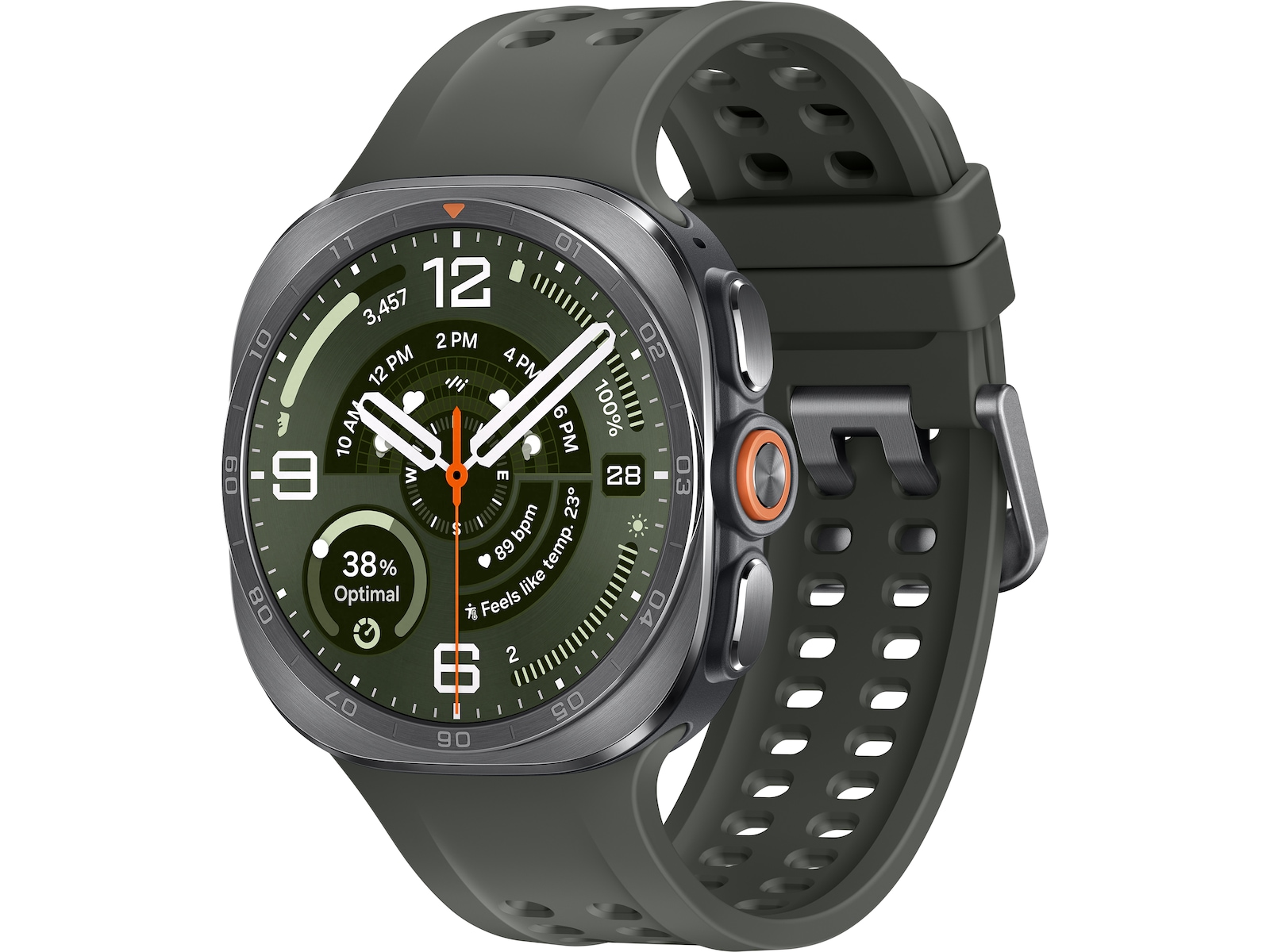 Samsung Galaxy Watch Ultra2 47mm eSim (silver + green) Smartklokker