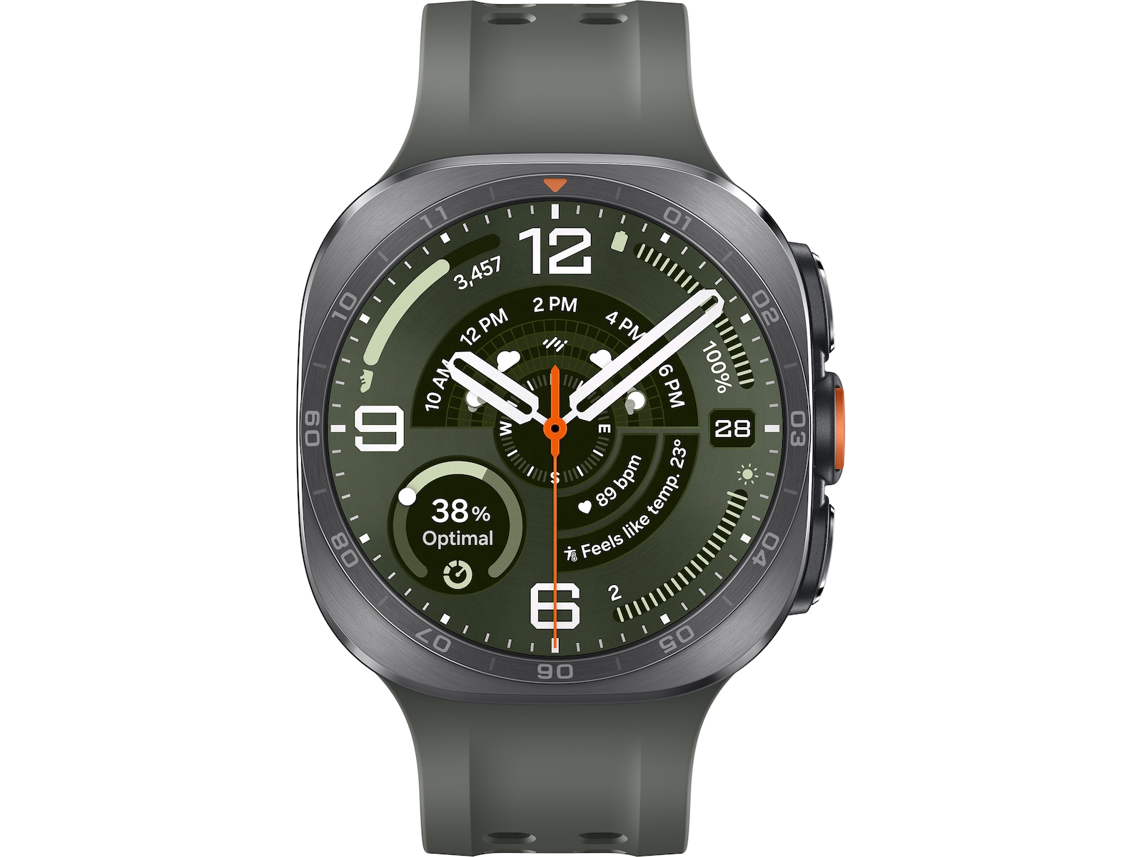 Samsung Galaxy Watch Ultra2 47mm eSim (silver + green) Smartklokker