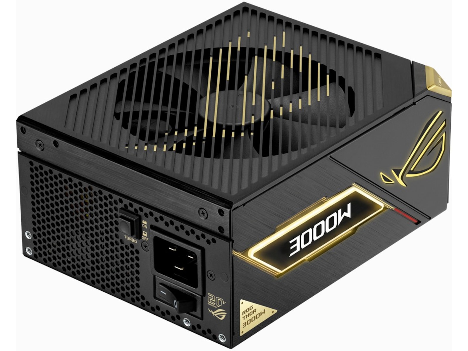 ASUS ROG Thor 3000W Titanium III Edition 20 (ROG Equalizer) 80 PLUS Titanium, helmodulær ATX, ATX 3.1, PCIe® 5.1, ROG Equalizer 12V-2x6 GPU-strømkabel