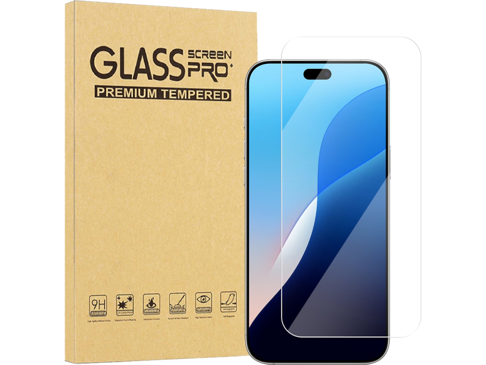 iiglo iPhone 18 Pro / 17 / 17 Pro / 16 Pro Skjermbeskytter Skjermbeskytter