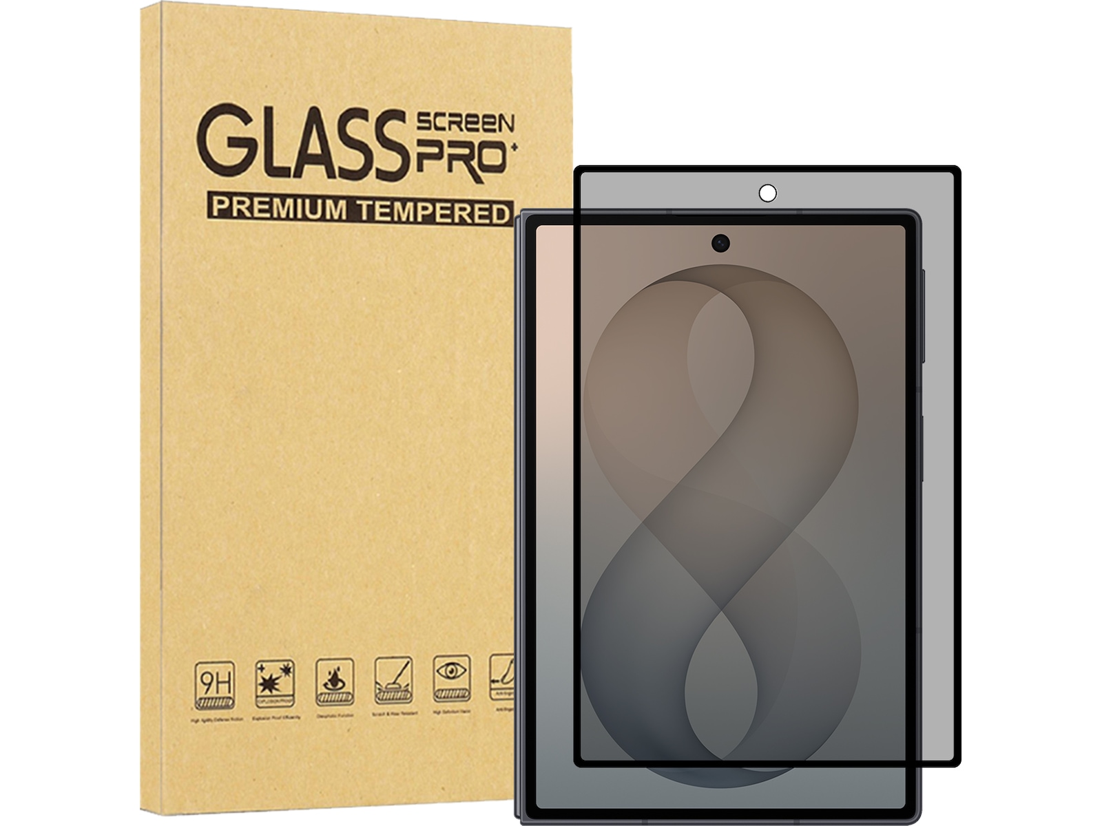 iiglo Galaxy Fold 8 Front Privacy Skjermbeskytter Skjermbeskytter