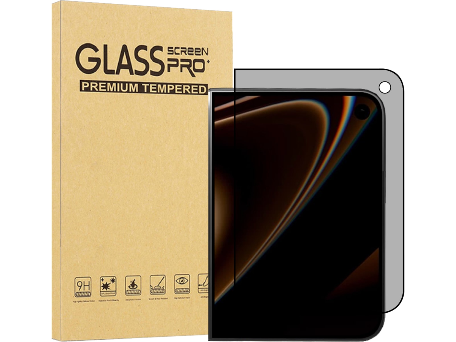 iiglo iPhone Duo Glass (Front) Privacy Skjermbeskytter Skjermbeskytter