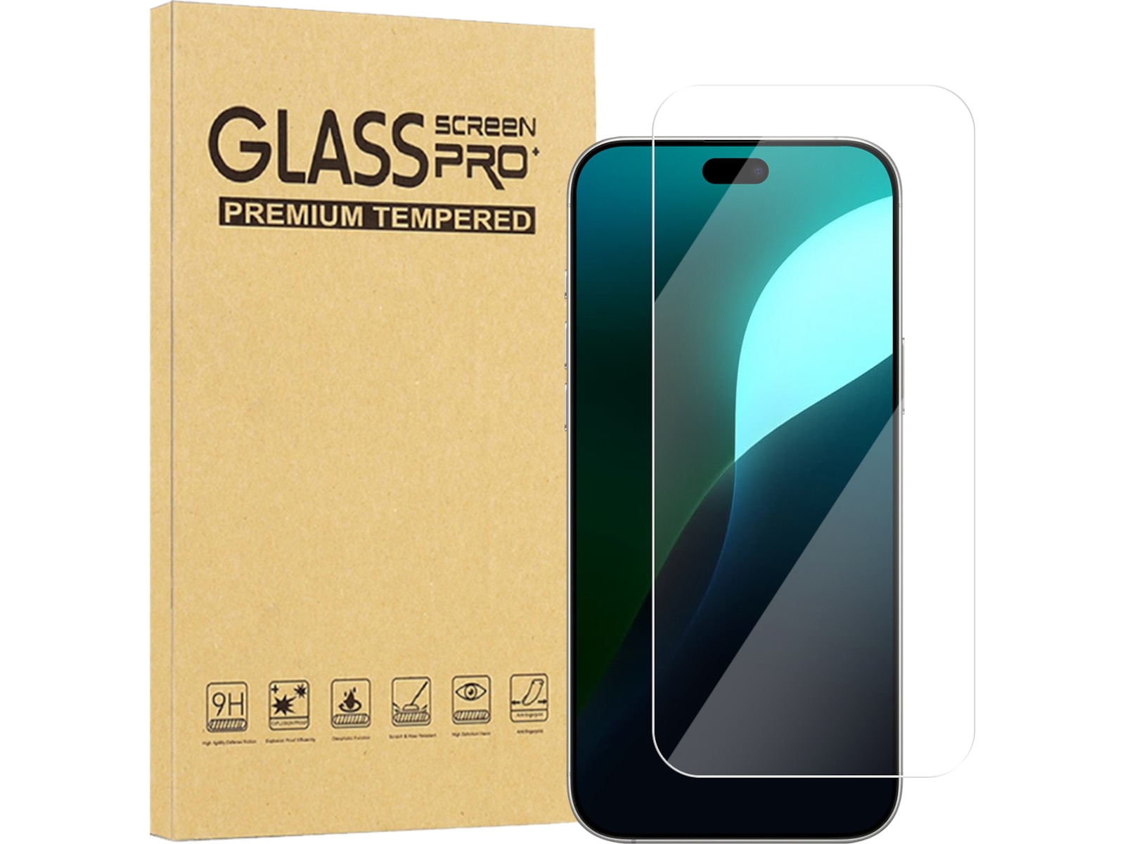 iiglo iPhone 18 Pro Max / 17 Pro Max / 16 Pro Max Skjermbeskytter Skjermbeskytter