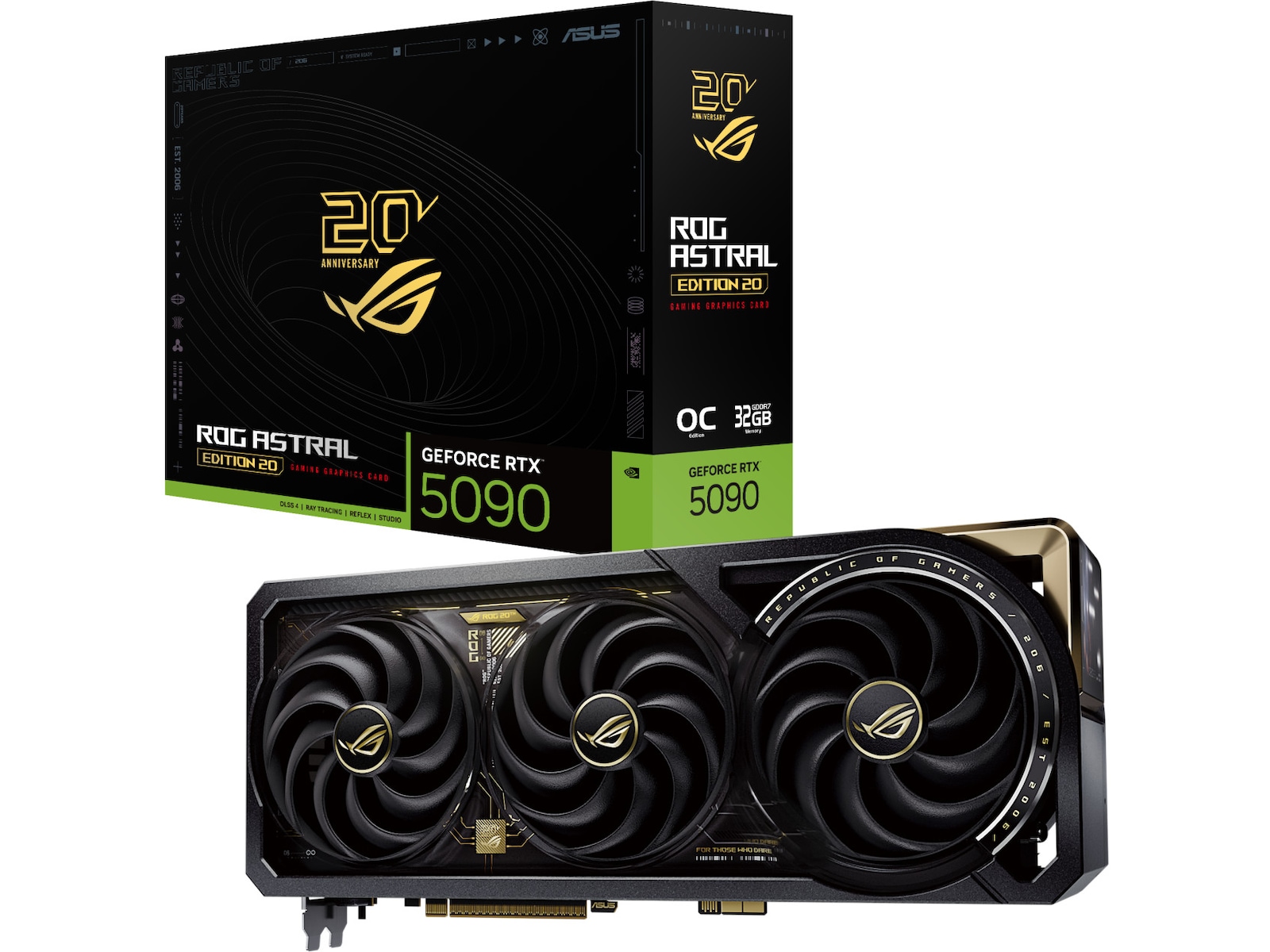 Asus ROG Astral GeForce RTX 5090 Edition 20 Skjermkort