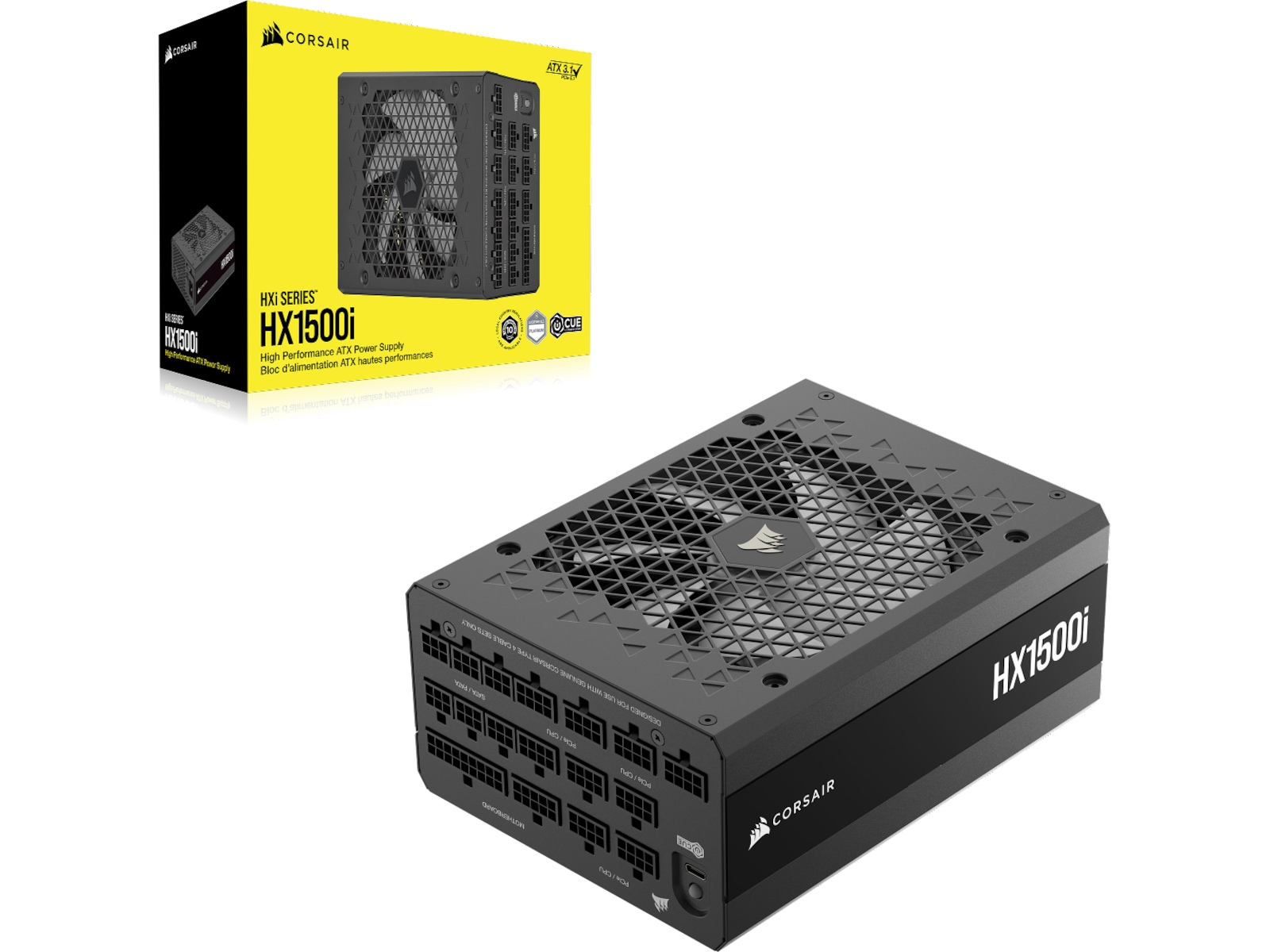Corsair HXi Series HX1500i PSU (sort) -B-Grade Demo annet i datautstyr
