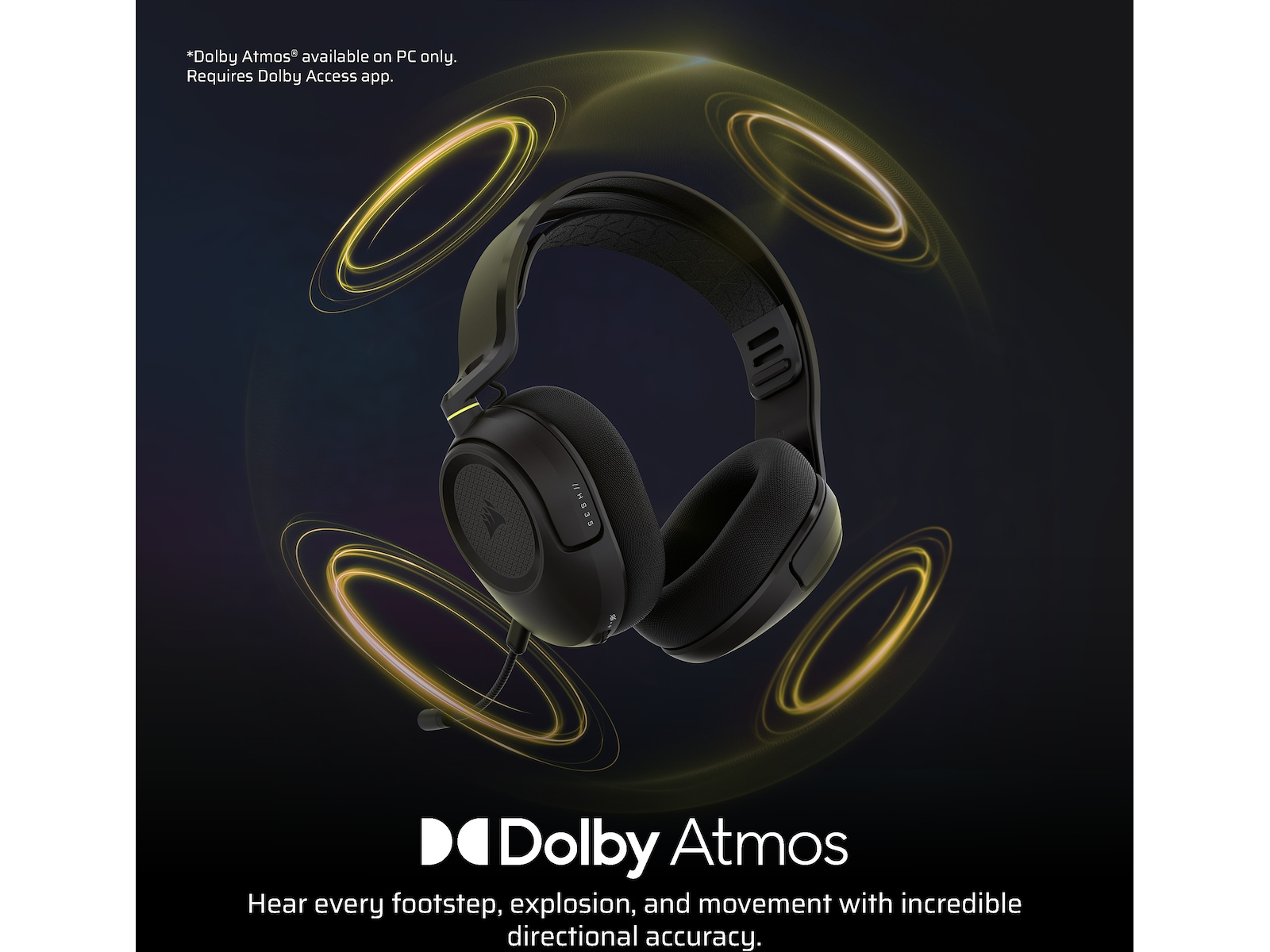 Corsair HS35 v3 Wireless Headset (Carbon) Gamingheadset