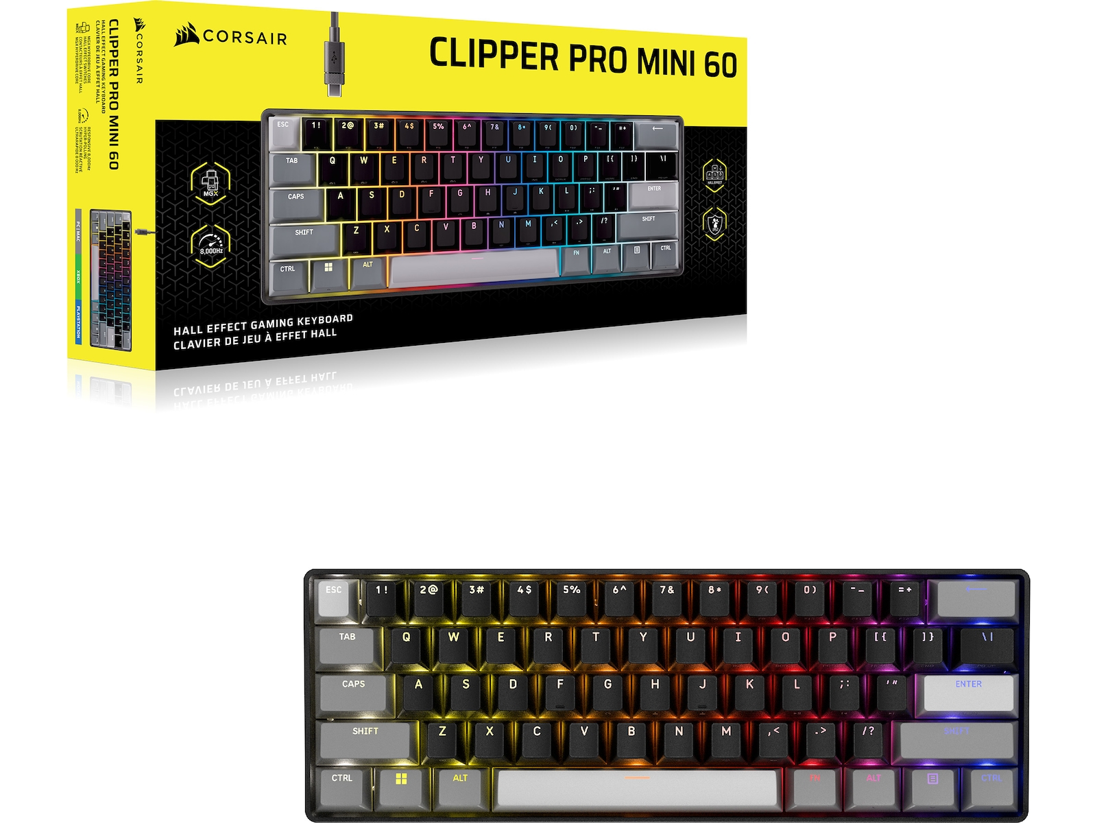 CORSAIR CLIPPER PRO MINI 60 Gamingtastatur