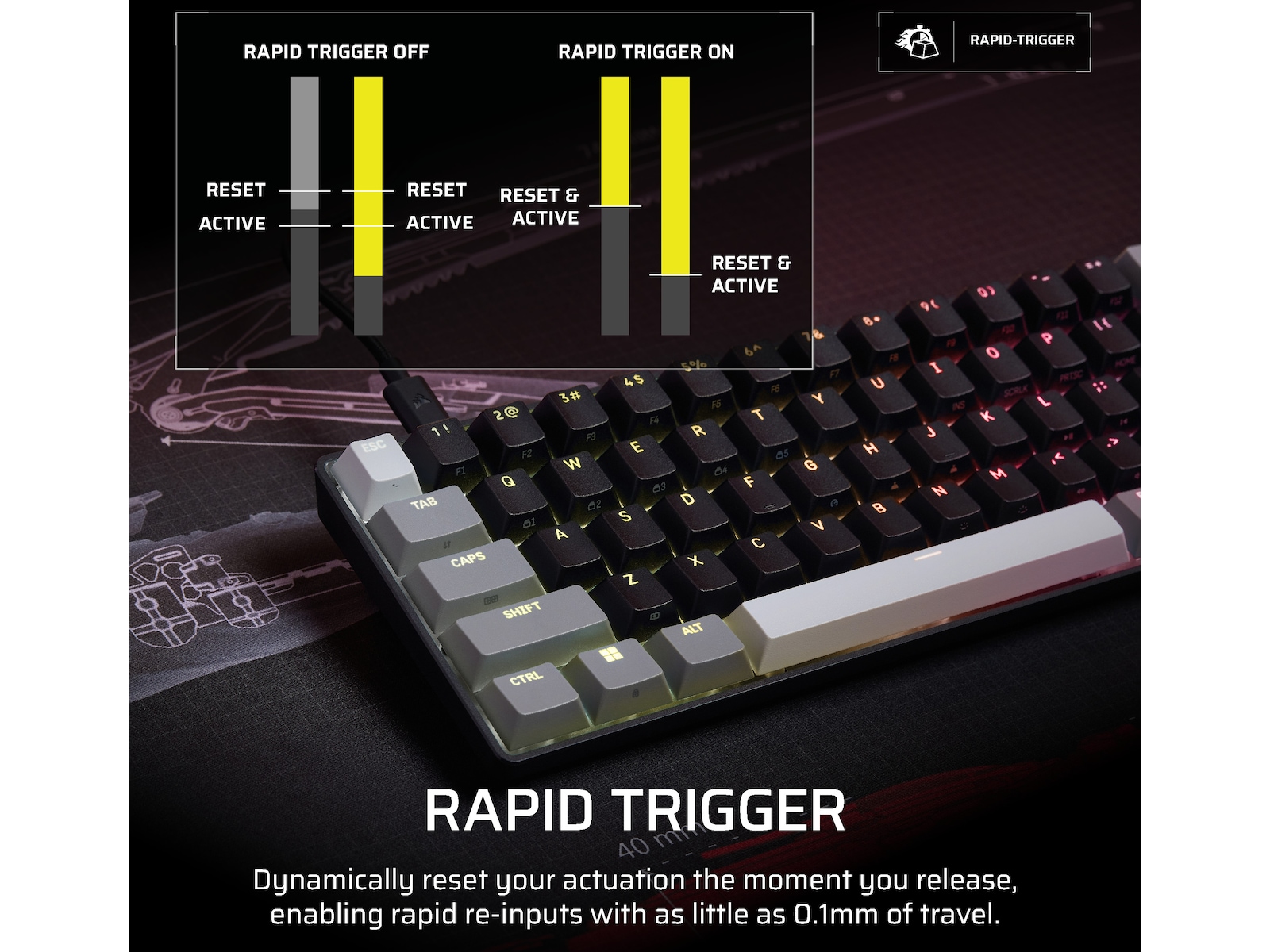 CORSAIR CLIPPER PRO MINI 60 Gamingtastatur
