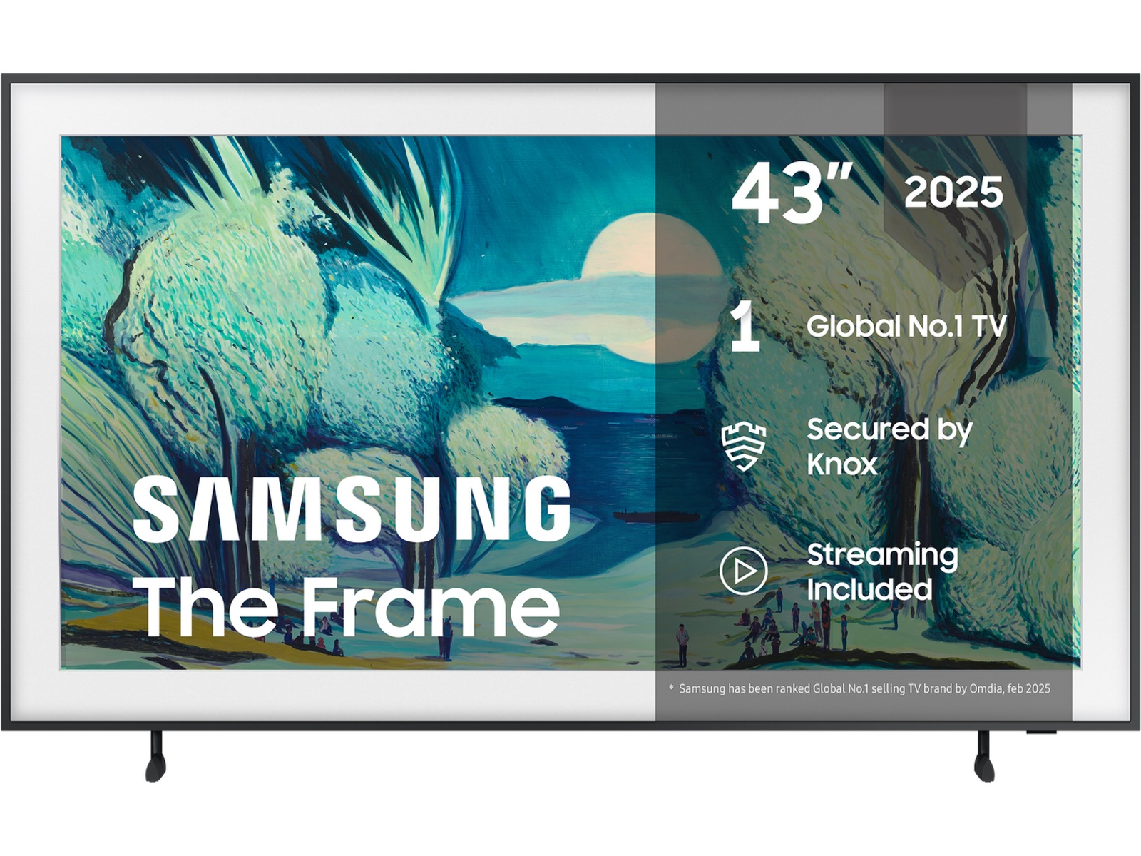 Samsung 43" The Frame LS03FA QLED 4K Smart TV (2025) + Ramme 70 - 79 tommer TV