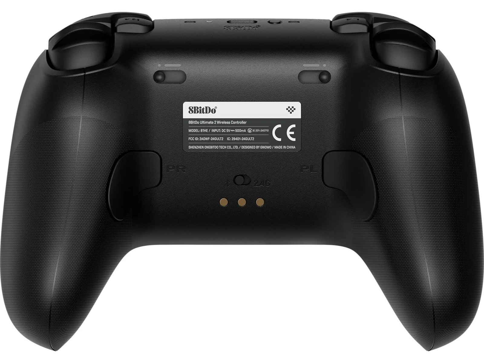 8BitDo Ultimate 2 Wireless 2.4G (sort) Tilbehør til spillkonsoller