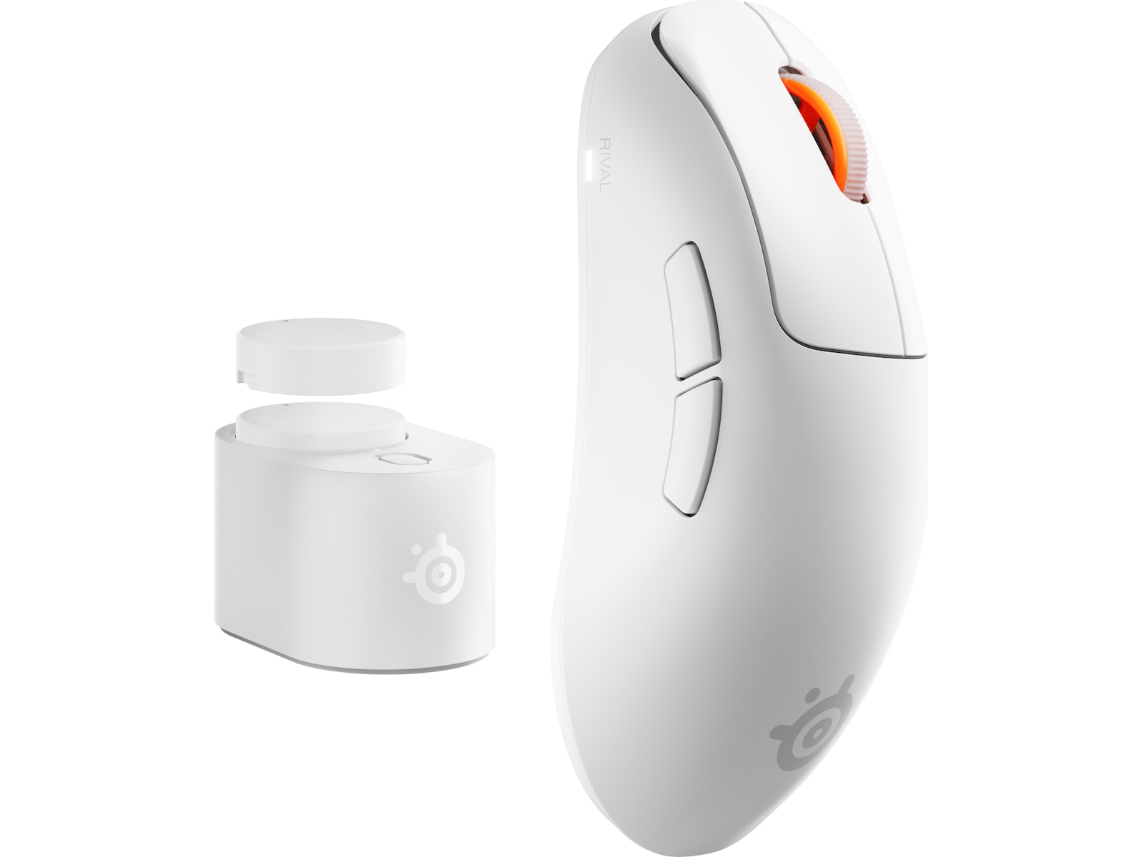 SteelSeries Rival Pro Wireless (hvit) Gamingmus