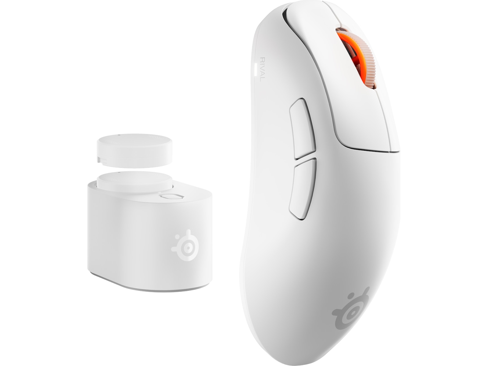 SteelSeries Rival Pro Wireless Mini (hvit) Gamingmus