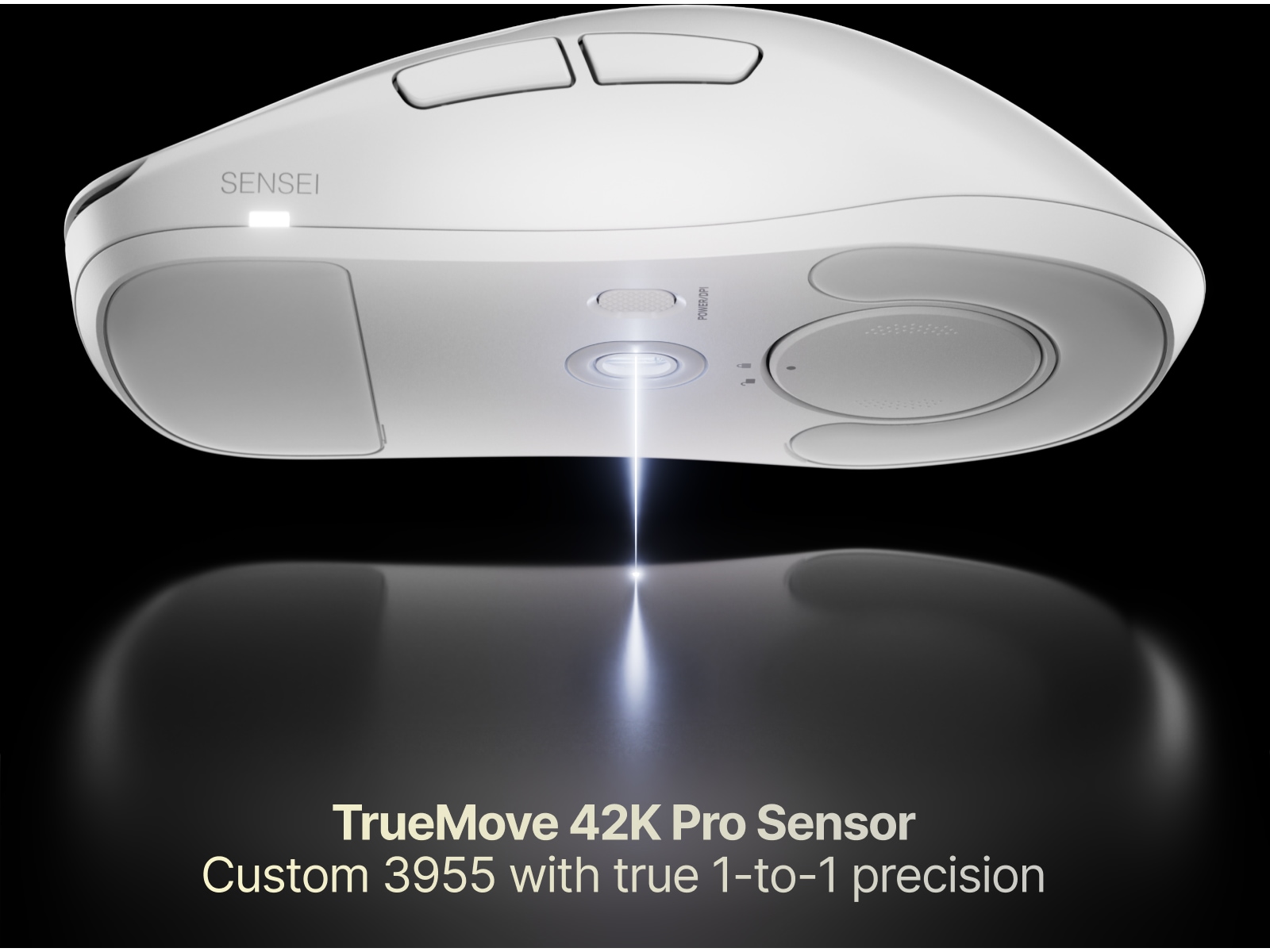 SteelSeries Sensei Pro Wireless (hvit) Gamingmus