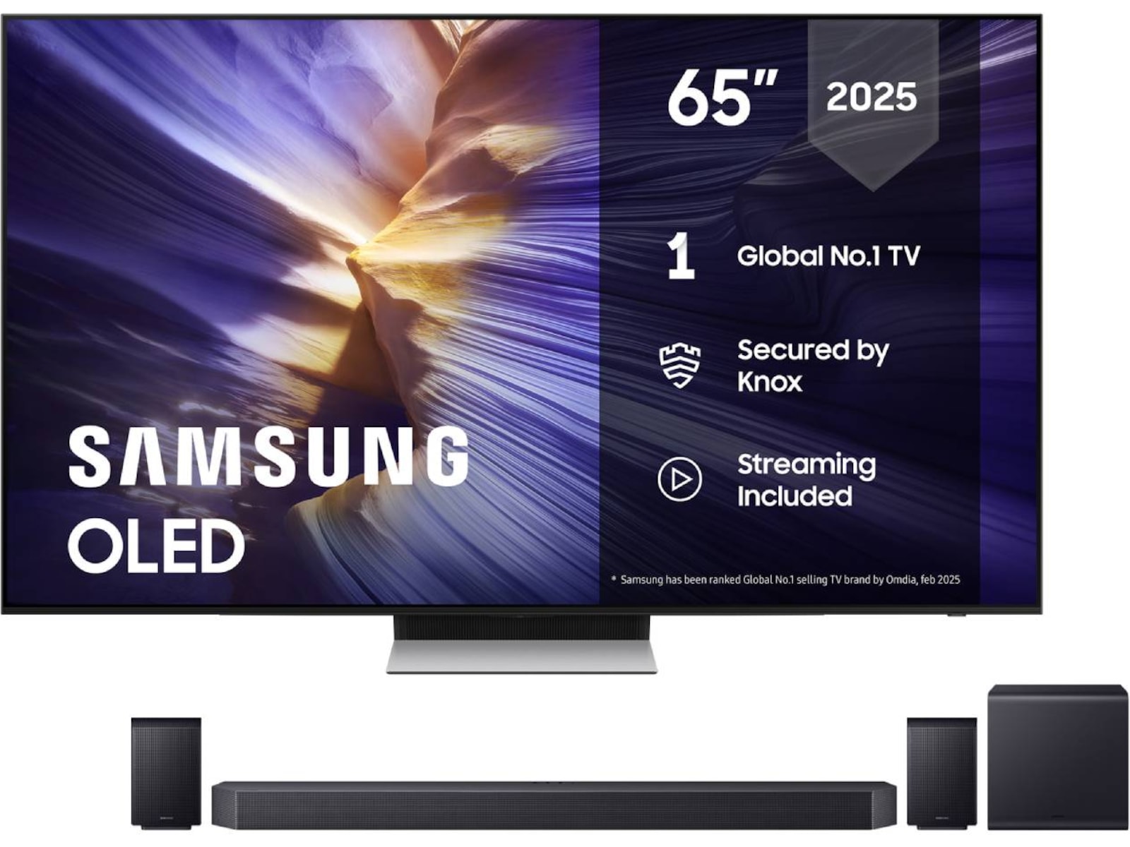 Samsung 65" S90F OLED 4K Smart TV (2025) + soundbar 60 - 69 tommer TV
