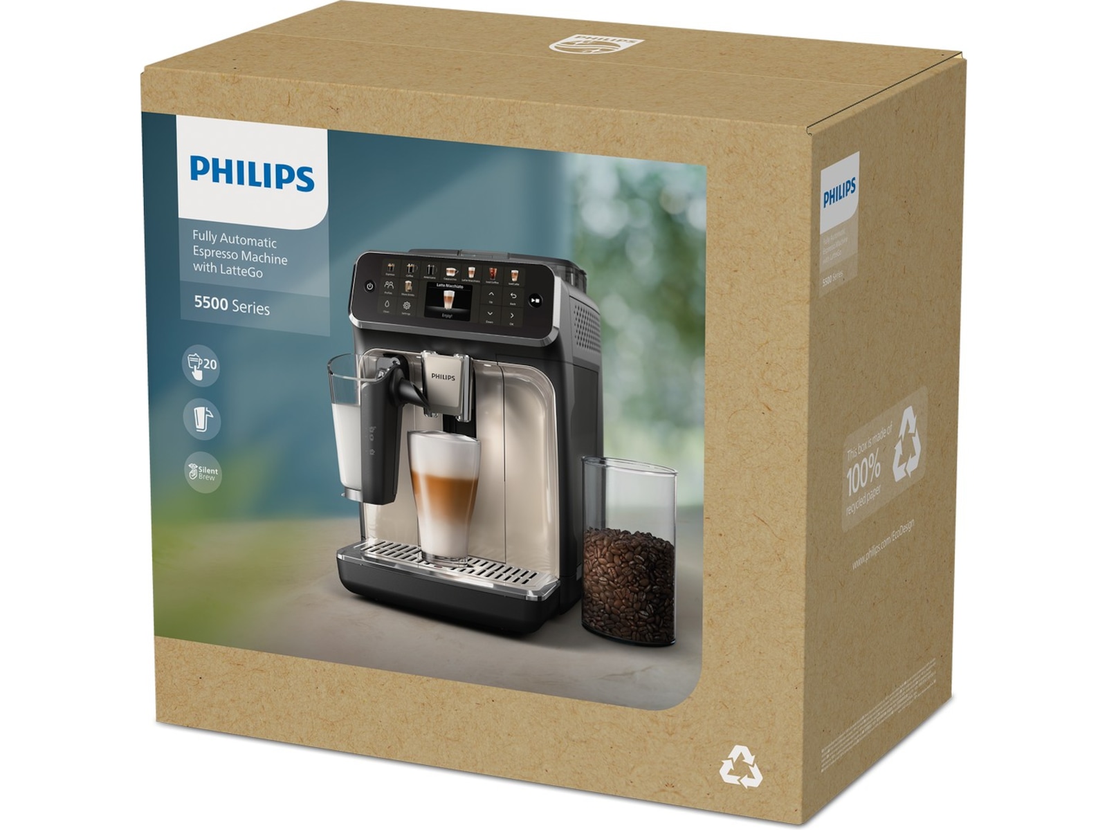 Philips Helautomatisk espressomaskin 5500 Series LatteGo -B-Grade Demo hjem & fritid