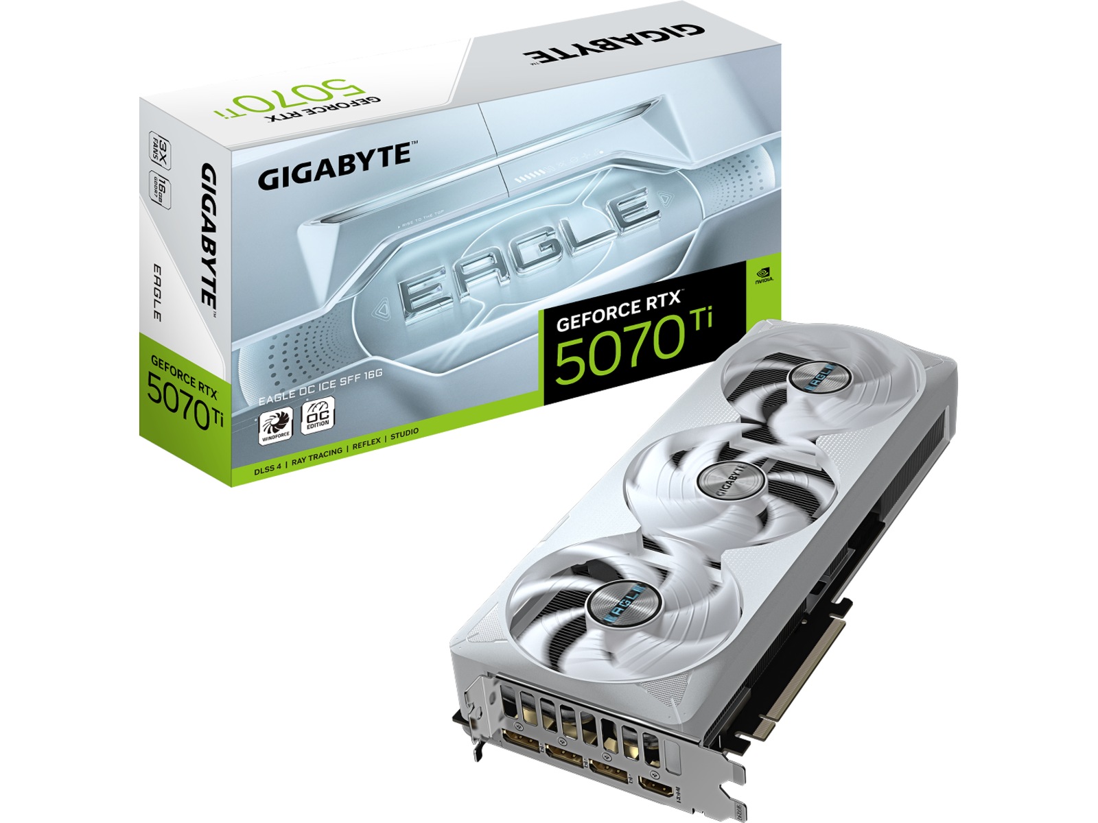 Gigabyte GeForce RTX 5070 Ti EAGLE OC ICE SFF -B-Grade Demo skjermkort