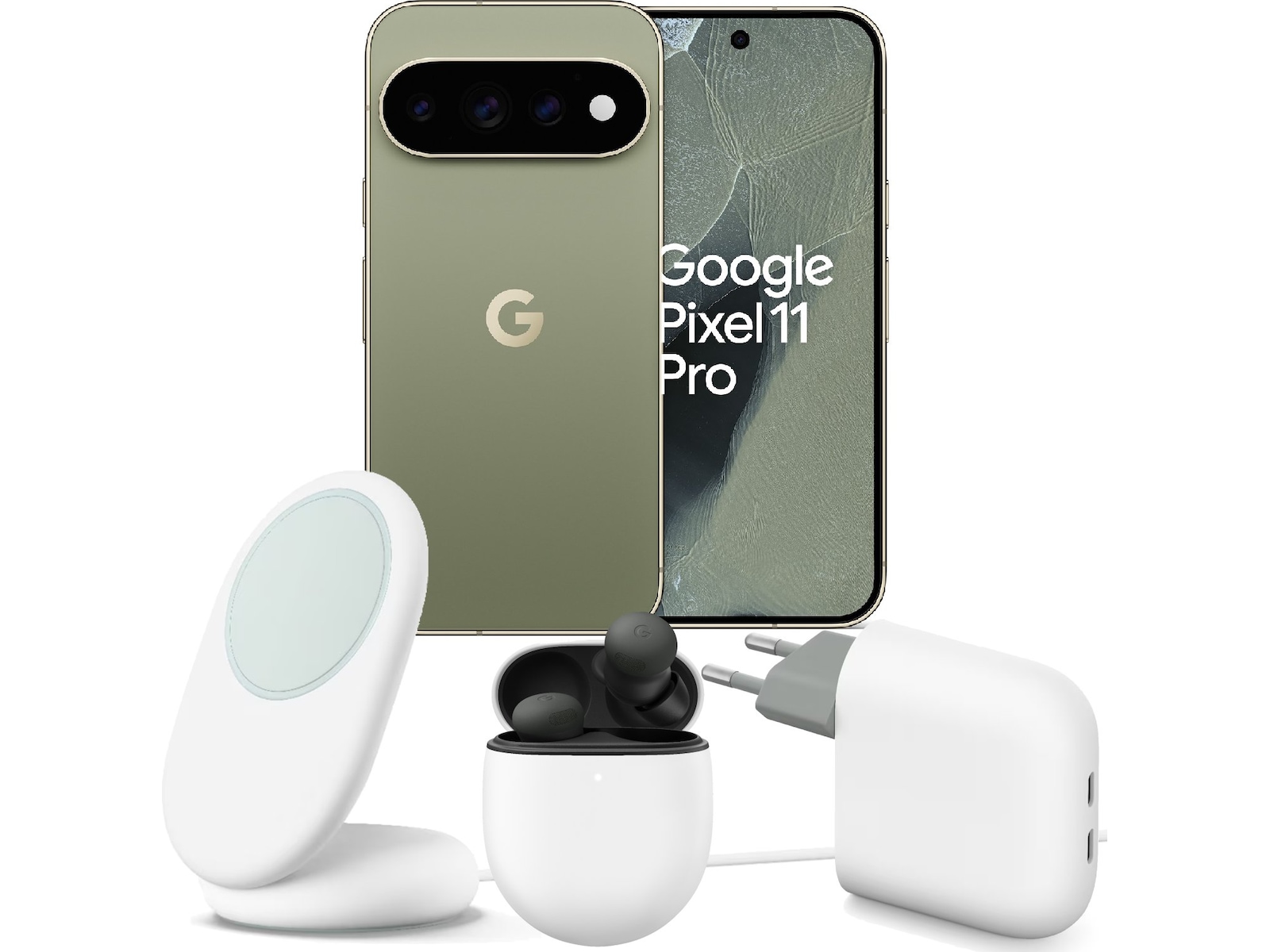 Google Pixel 11 Pro 256GB (Olive) Mobiltelefoner