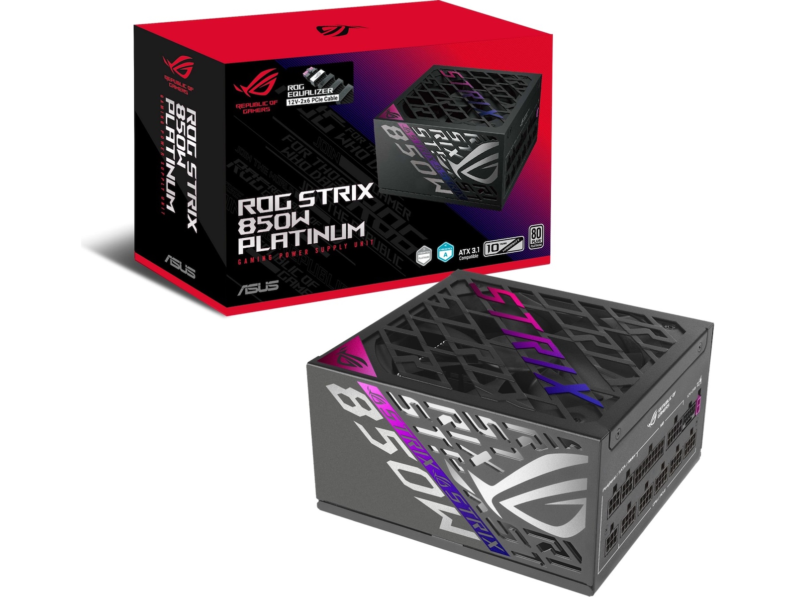Asus ROG Strix 850W Platinum (ROG Equalizer) PSU Enheter