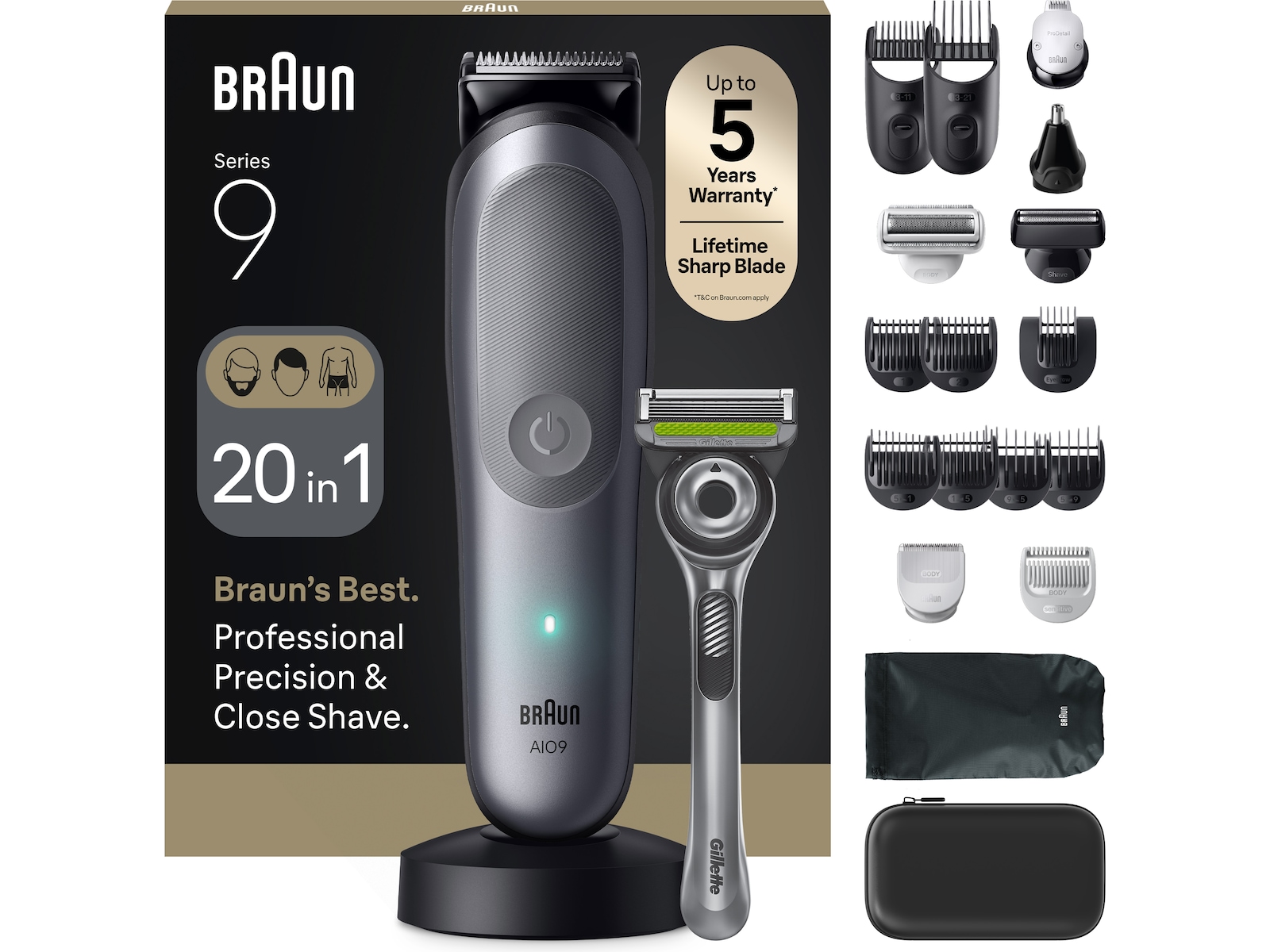 Braun All-in-One Trimmer Kit Series 9 AIO9540 Barbermaskiner