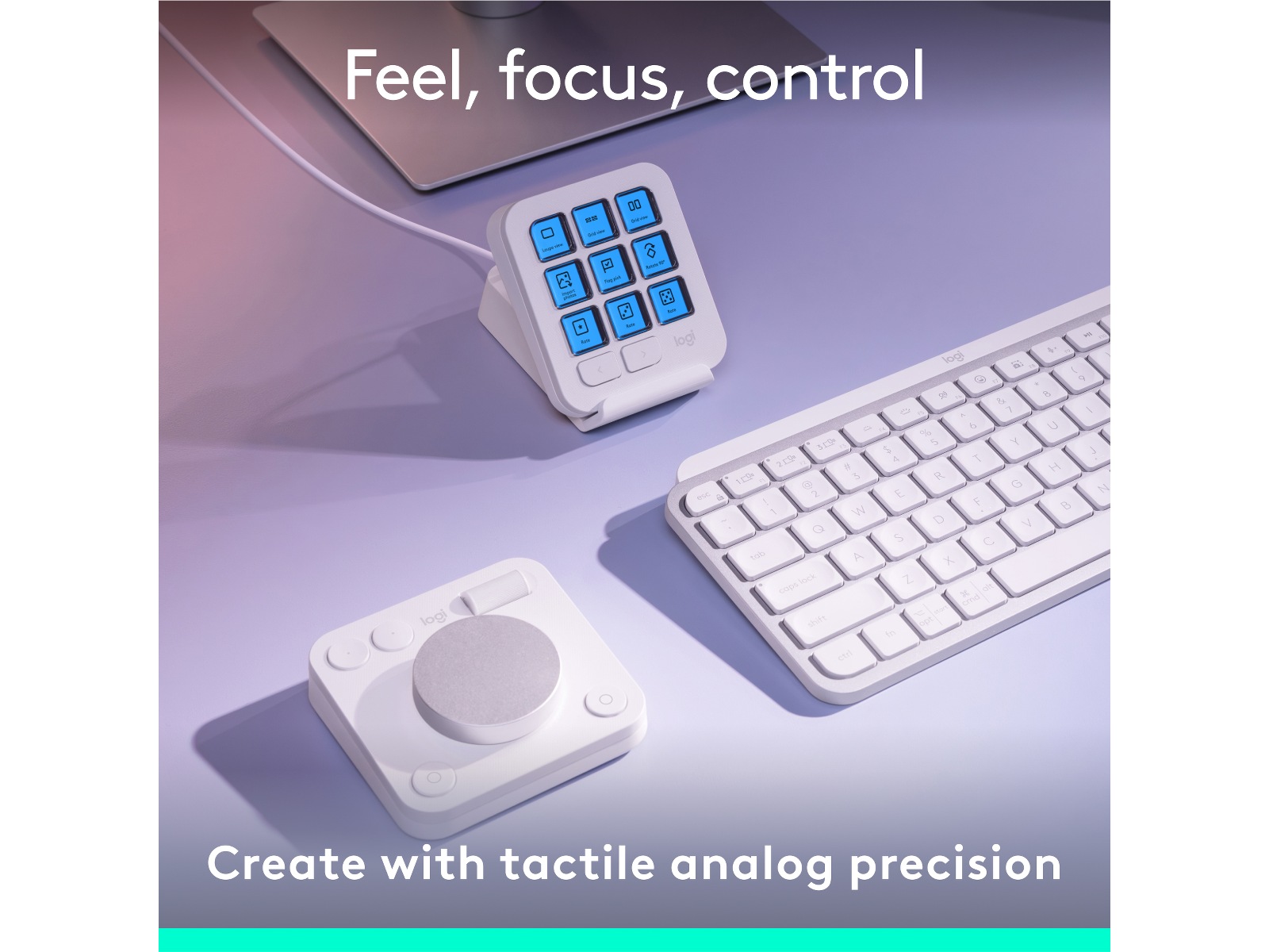 Logitech MX Creative Console (grå) -B-Grade Demo tastatur
