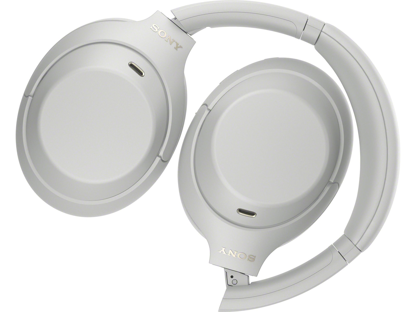 Sony WH-1000XM4C trådløse hodetelefoner (platinum silver) Hodetelefoner
