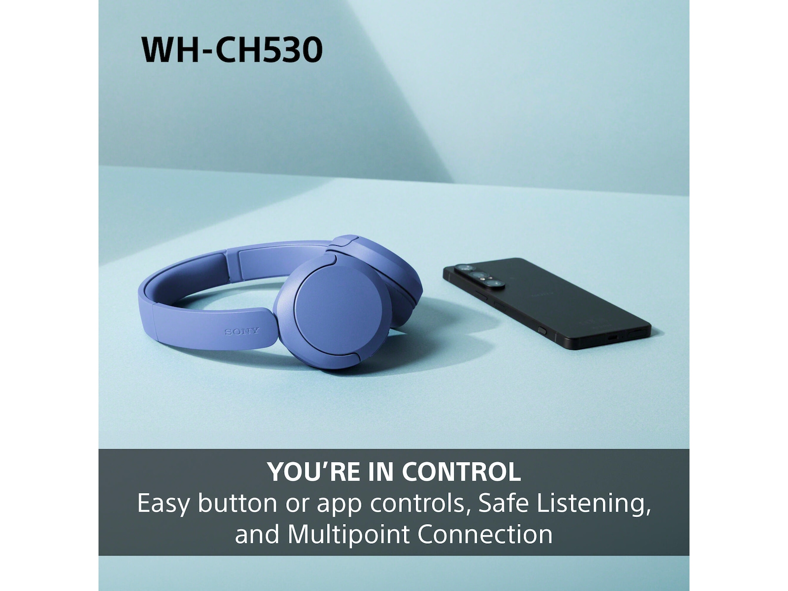 Sony WH-CH530 Trådløse Bluetooth Hodetelefoner (cobalt) Hodetelefoner