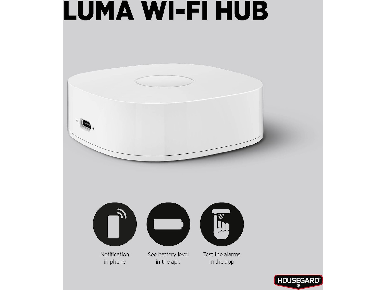 Housegard Luma Hub med WiFi Diverse sikkerhet