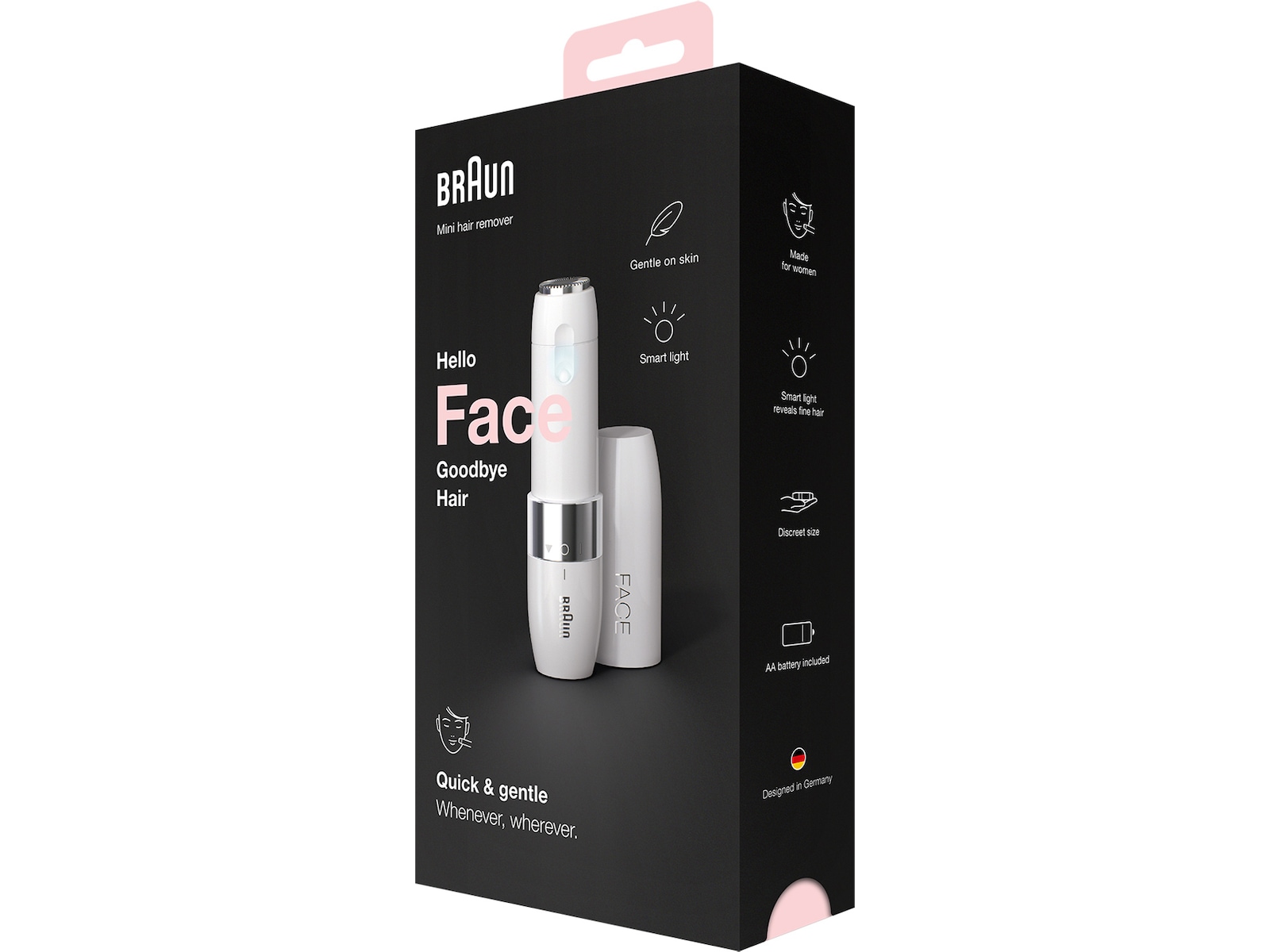 Face mini hårborttagare FS1000 med smartlight (hvit) Epilator & IPL-hårfjerning