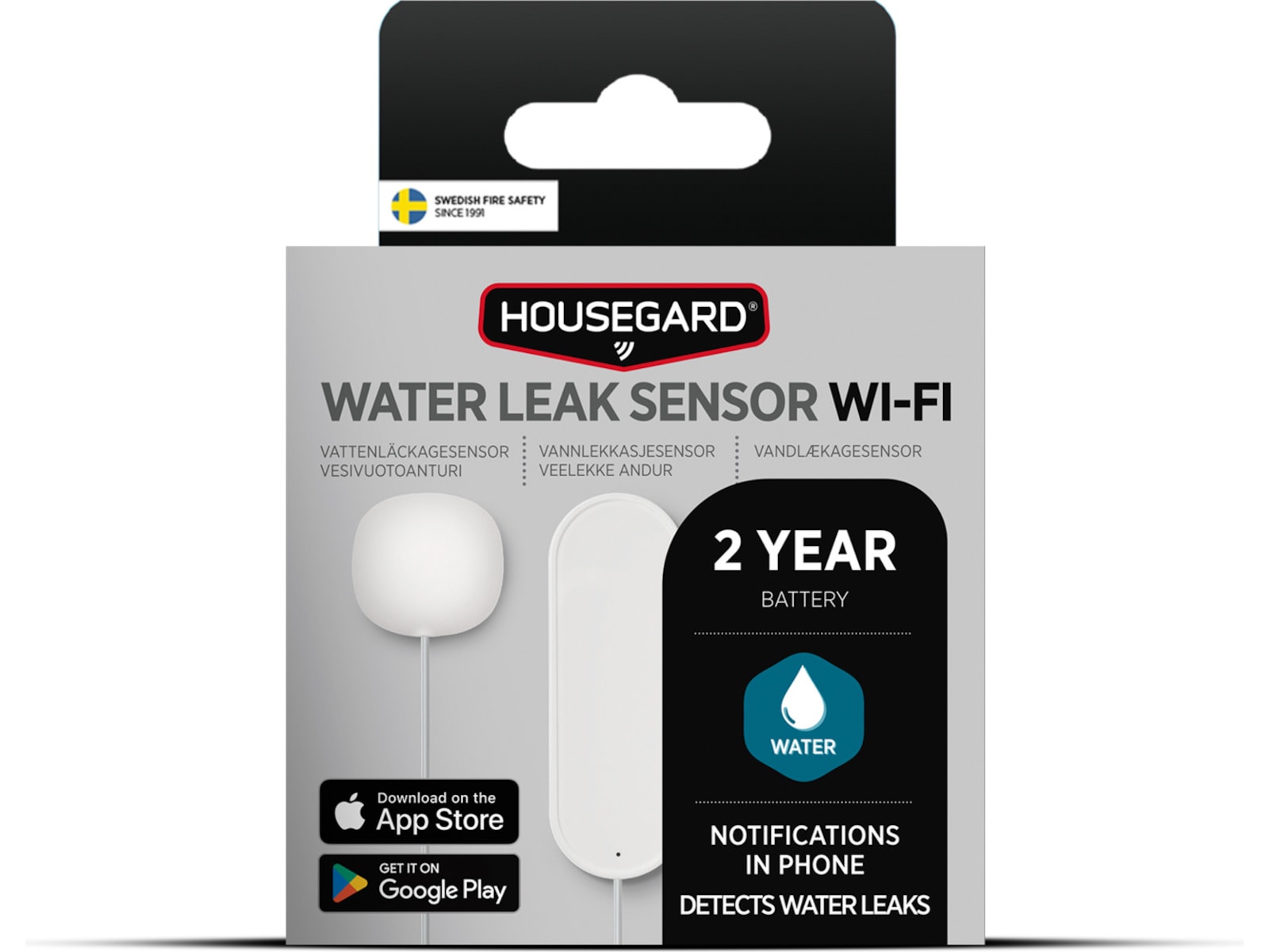 Housegard Smart vannlekkasjesensor WA202 Sensorer