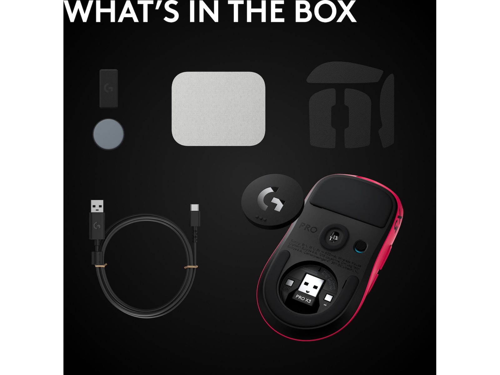 Logitech G PRO X3 SUPERSTRIKE trådløs gamingmus (rosa) Gamingmus