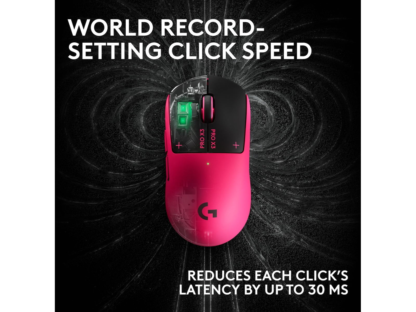 Logitech G PRO X3 SUPERSTRIKE trådløs gamingmus (rosa) Gamingmus