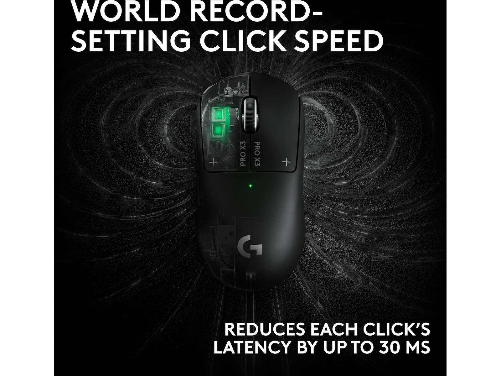 Logitech G PRO X3 SUPERSTRIKE trådløs gamingmus (sort) Gamingmus