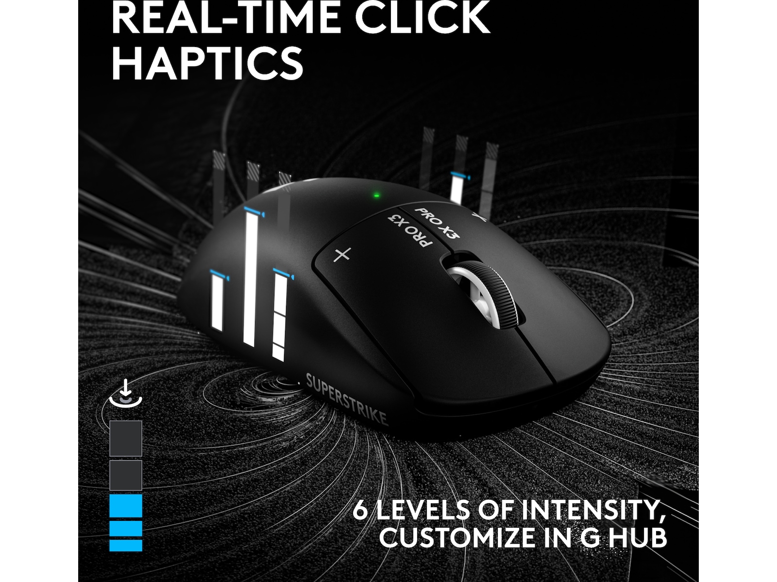 Logitech G PRO X3 SUPERSTRIKE trådløs gamingmus (sort) Gamingmus