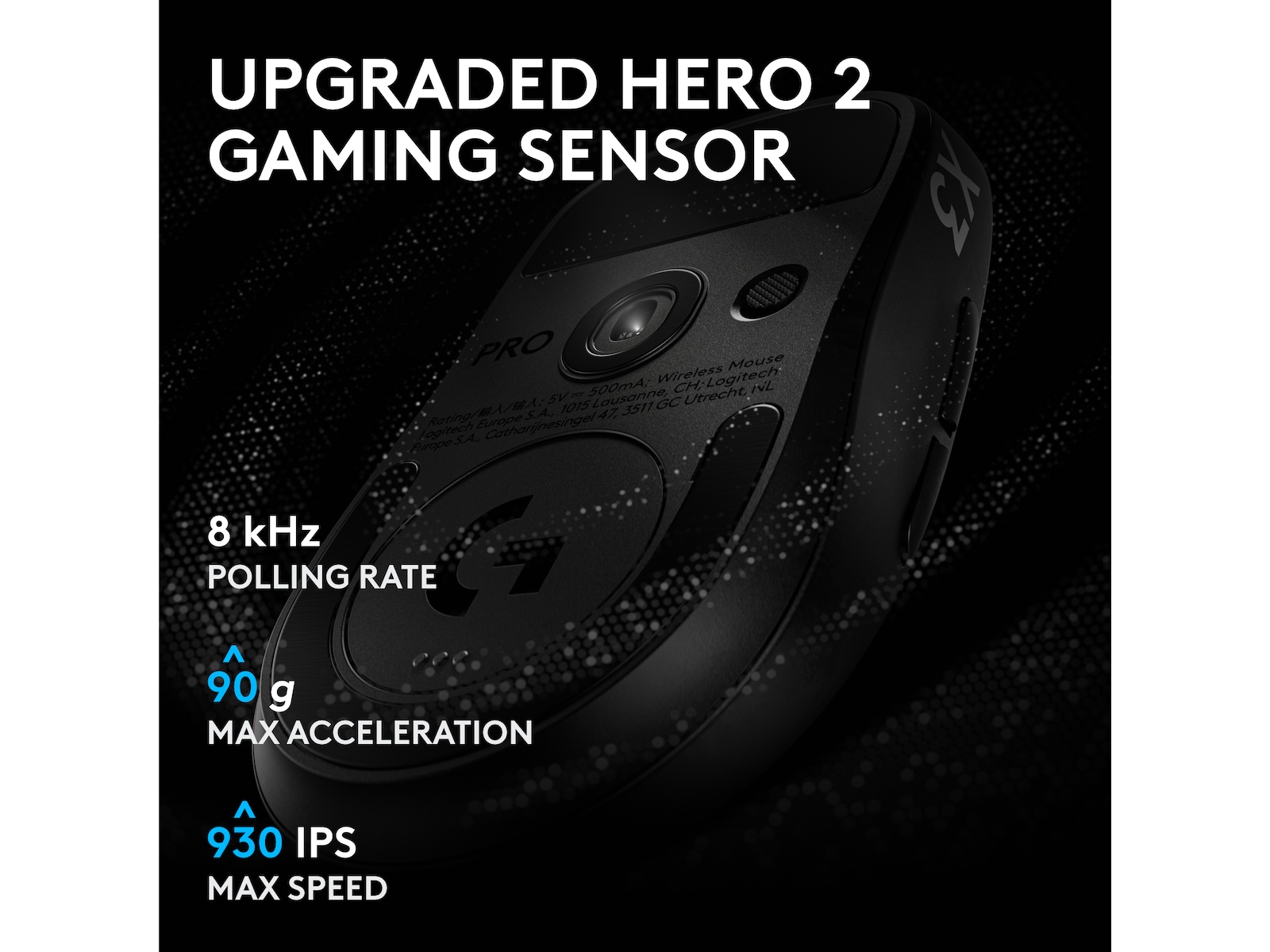 Logitech G PRO X3 SUPERSTRIKE trådløs gamingmus (sort) Gamingmus