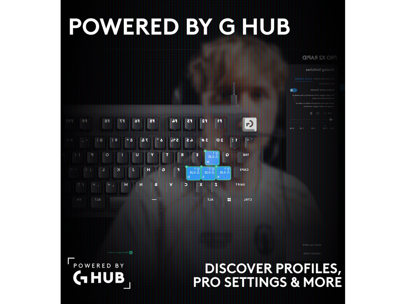 Logitech PRO X2 RAPID Tastatur (sort) Gamingheadset