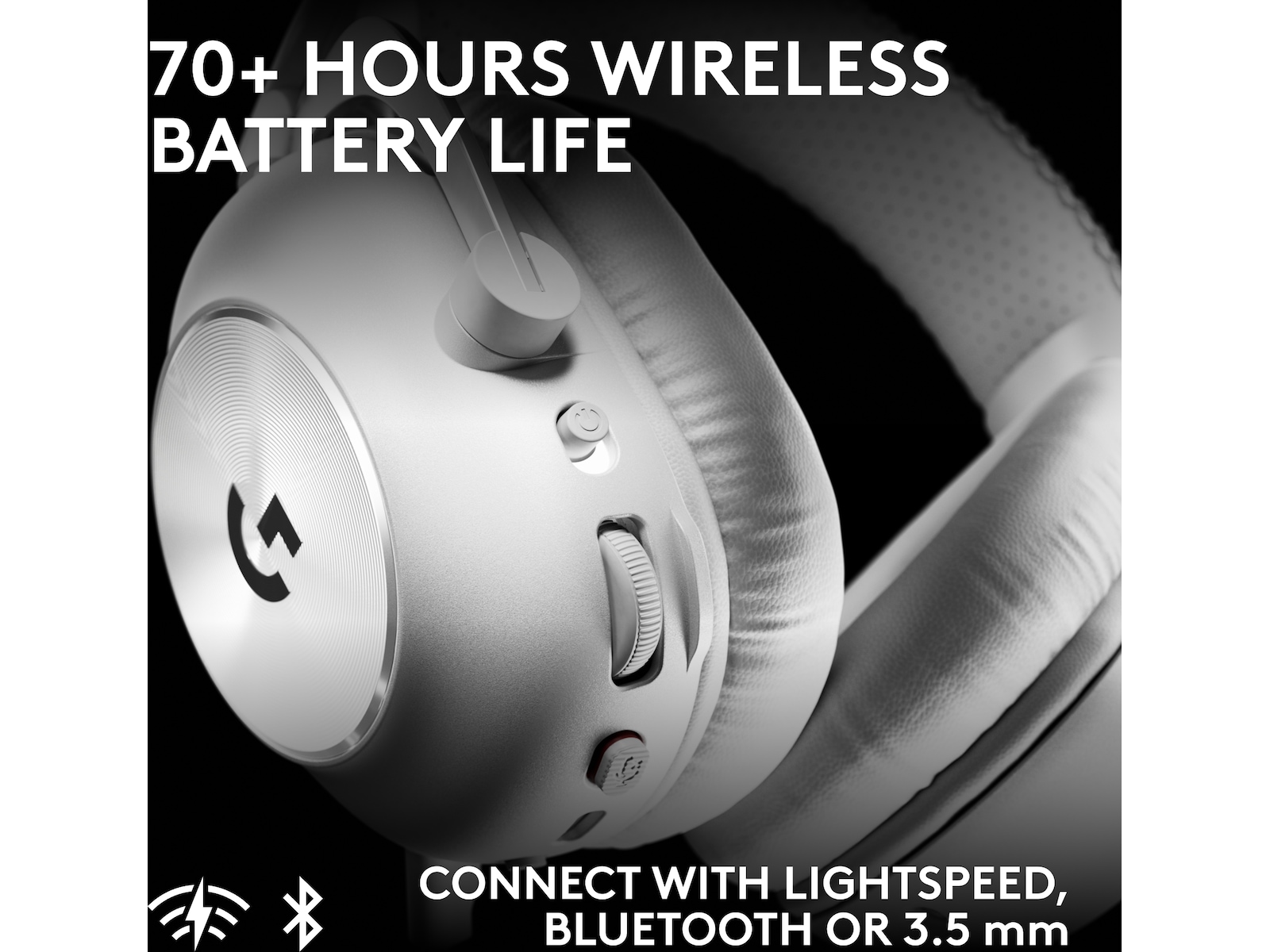 Logitech G PRO X3 LIGHTSPEED trådløst gaming-headset (hvit) Gamingheadset